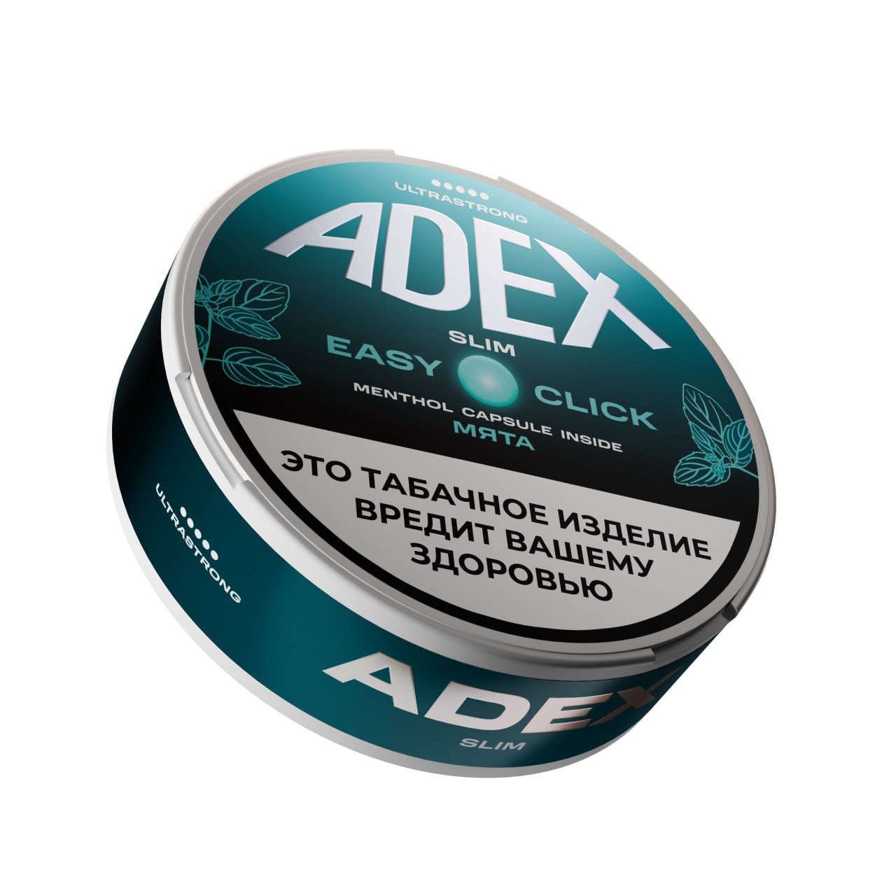 Жевательный табак АДЕКС изи клик слим с ароматом МЯТА