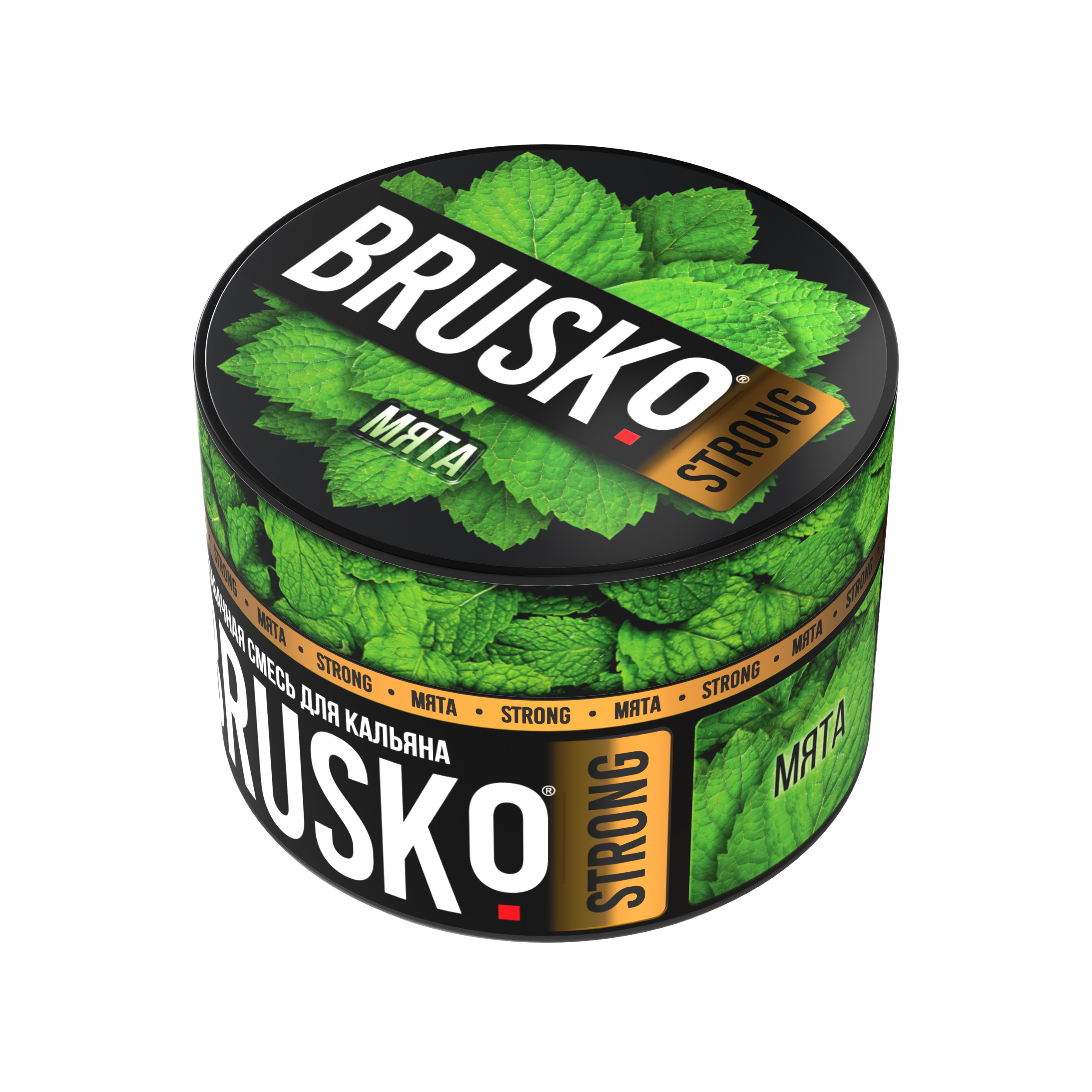 Бестабачная смесь для кальяна BRUSKO, 50 г, Мята, Strong (М)