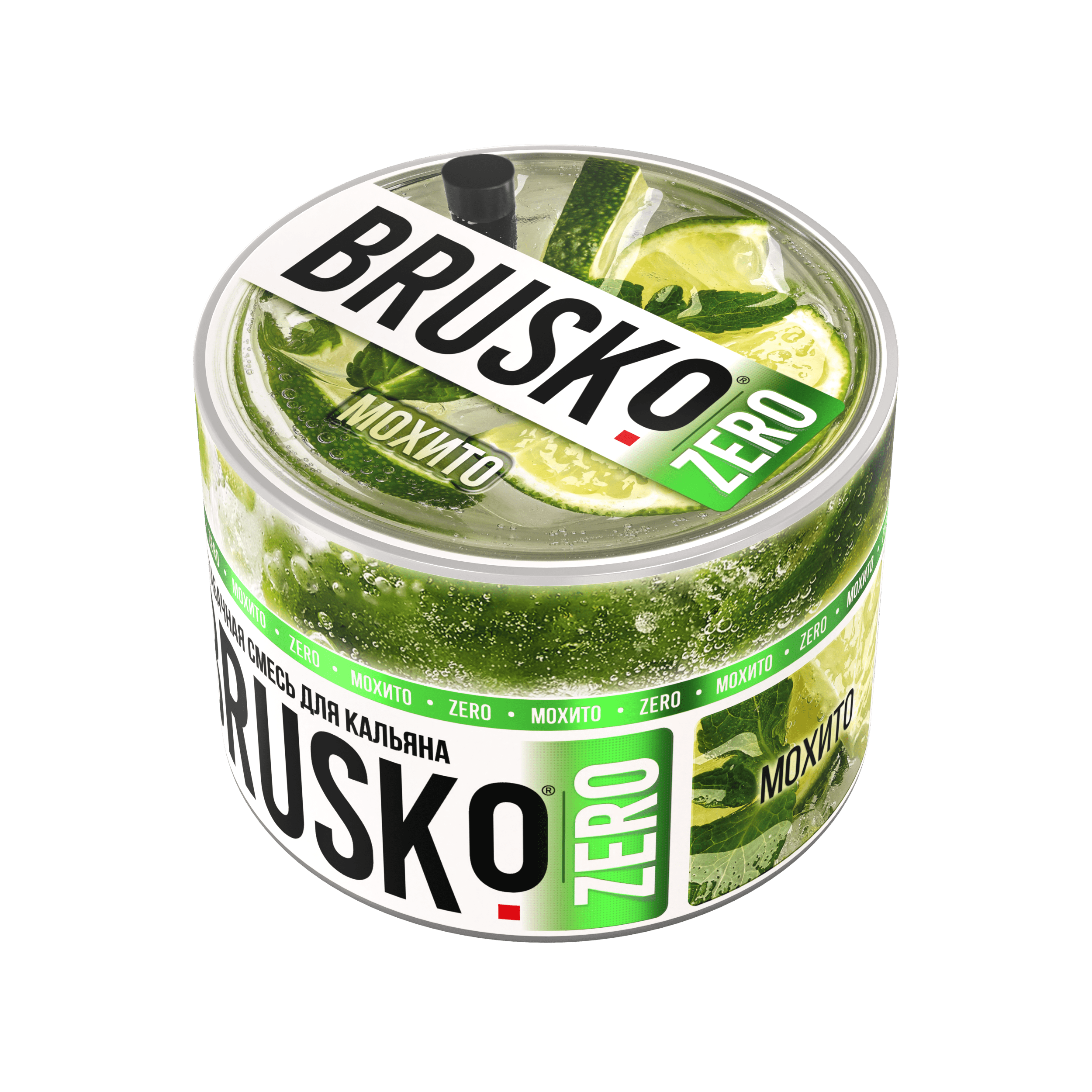 Бестабачная смесь для кальяна BRUSKO, 50 г, Мохито, Zero (М)