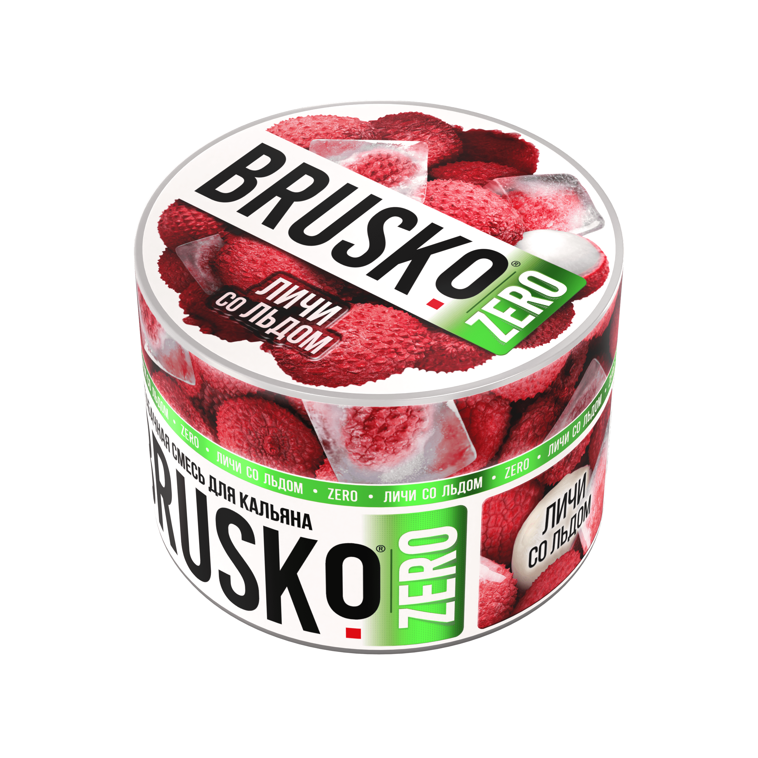 Бестабачная смесь для кальяна BRUSKO, 50 г, Личи со льдом, Zero (М)