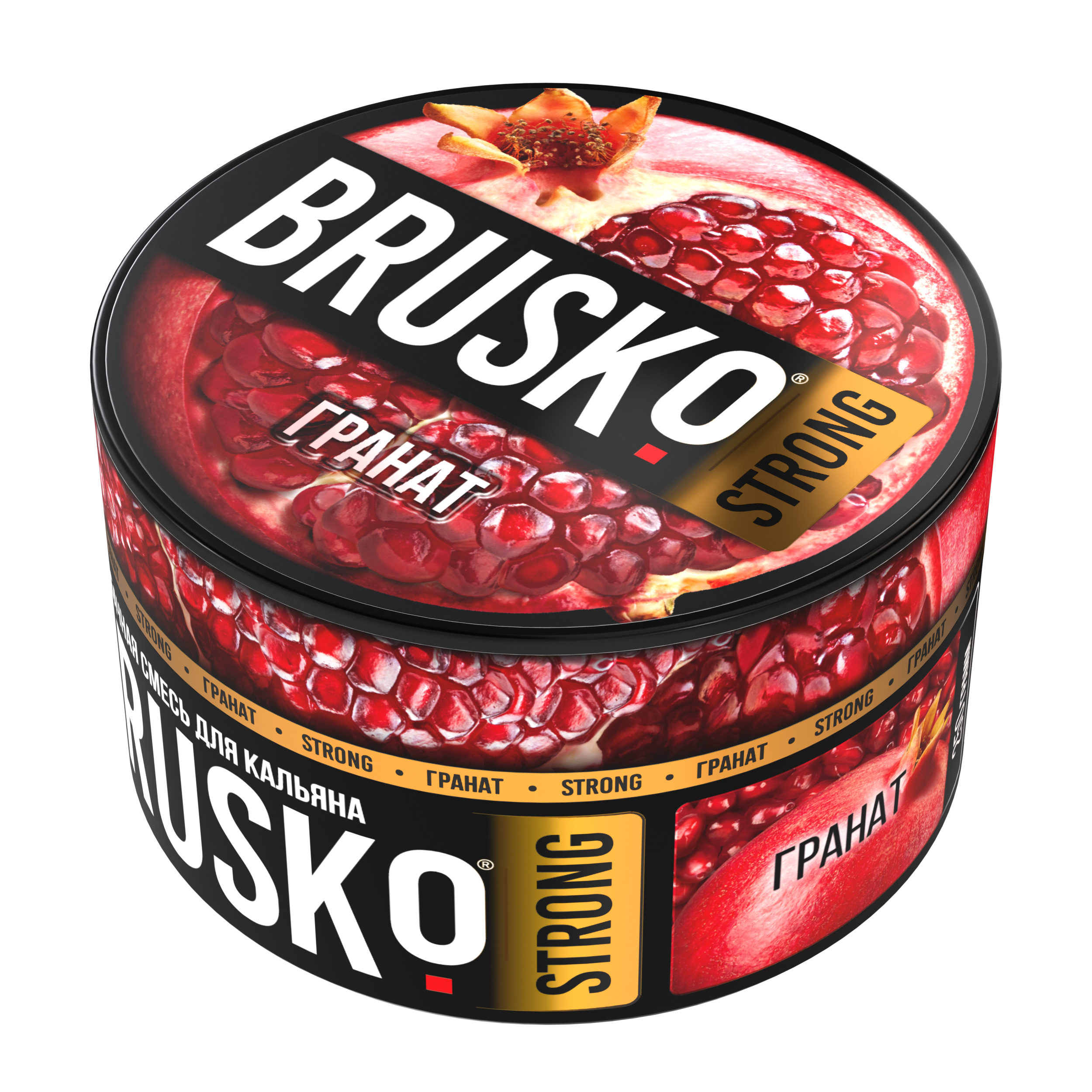 Бестабачная смесь для кальяна BRUSKO, 250 г, Гранат, Strong (М)