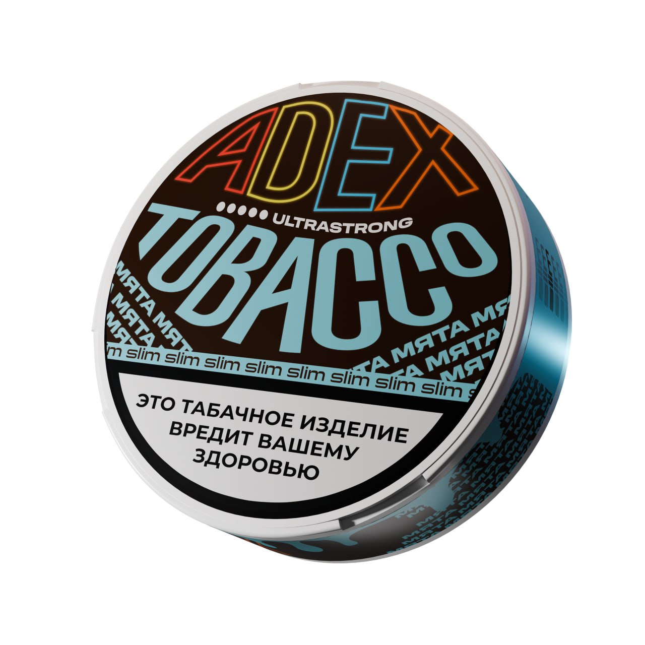 Жевательный табак АДЕКС ультрастронг слим с ароматом МЯТА