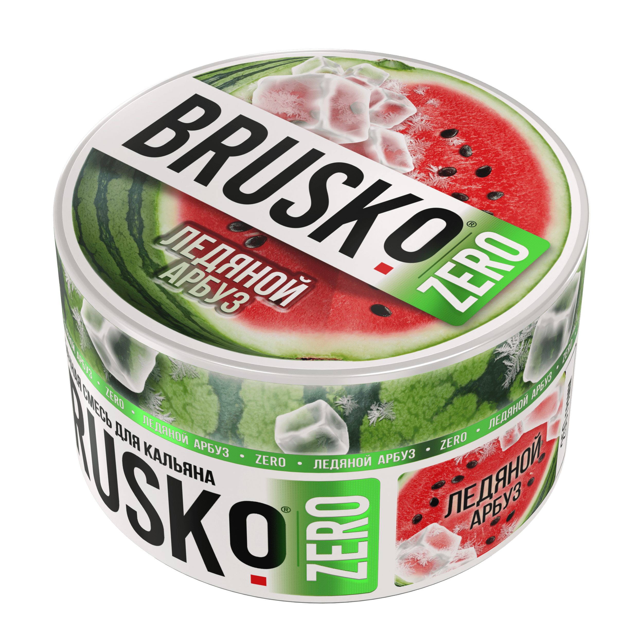 Бестабачная смесь для кальяна BRUSKO, 250 г, Ледяной арбуз, Zero (М)