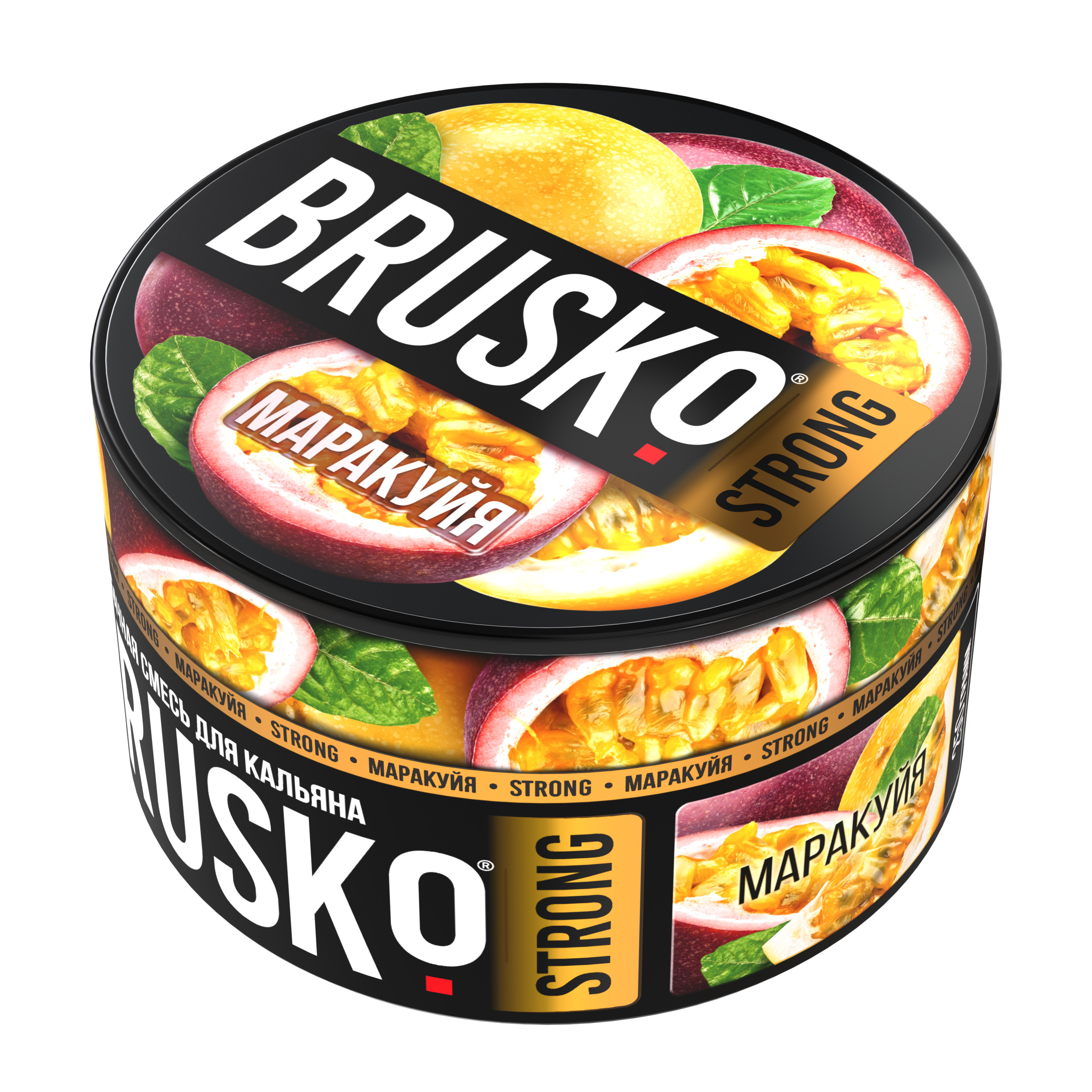 Бестабачная смесь для кальяна BRUSKO, 250 г, Маракуйя, Strong (М)