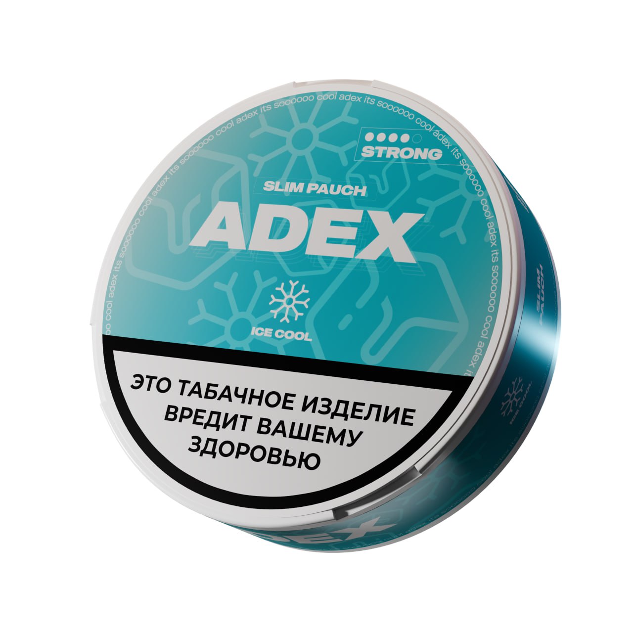 Жевательный табак АДЕКС стронг слим с ароматом АЙС КУЛ