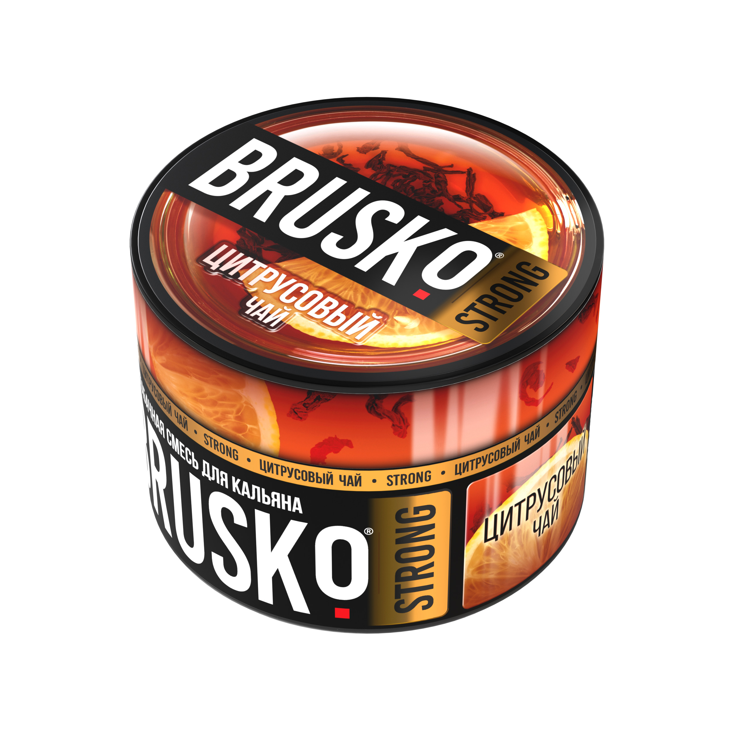 Бестабачная смесь для кальяна BRUSKO, 50 г, Цитрусовый чай, Strong (М)