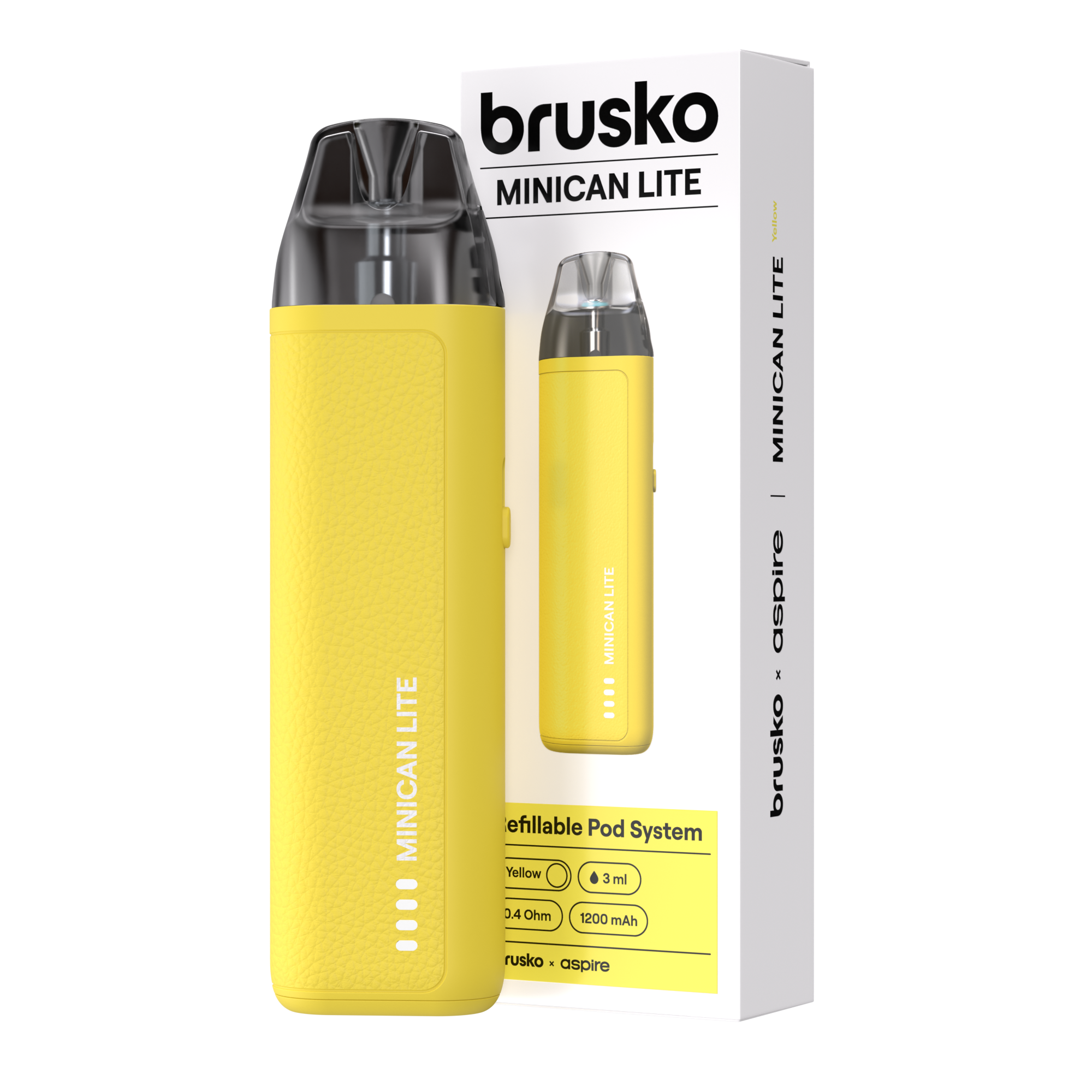 Многоразовая электронная система, (жёлтый) Модель BRUSKO MINICAN LITE