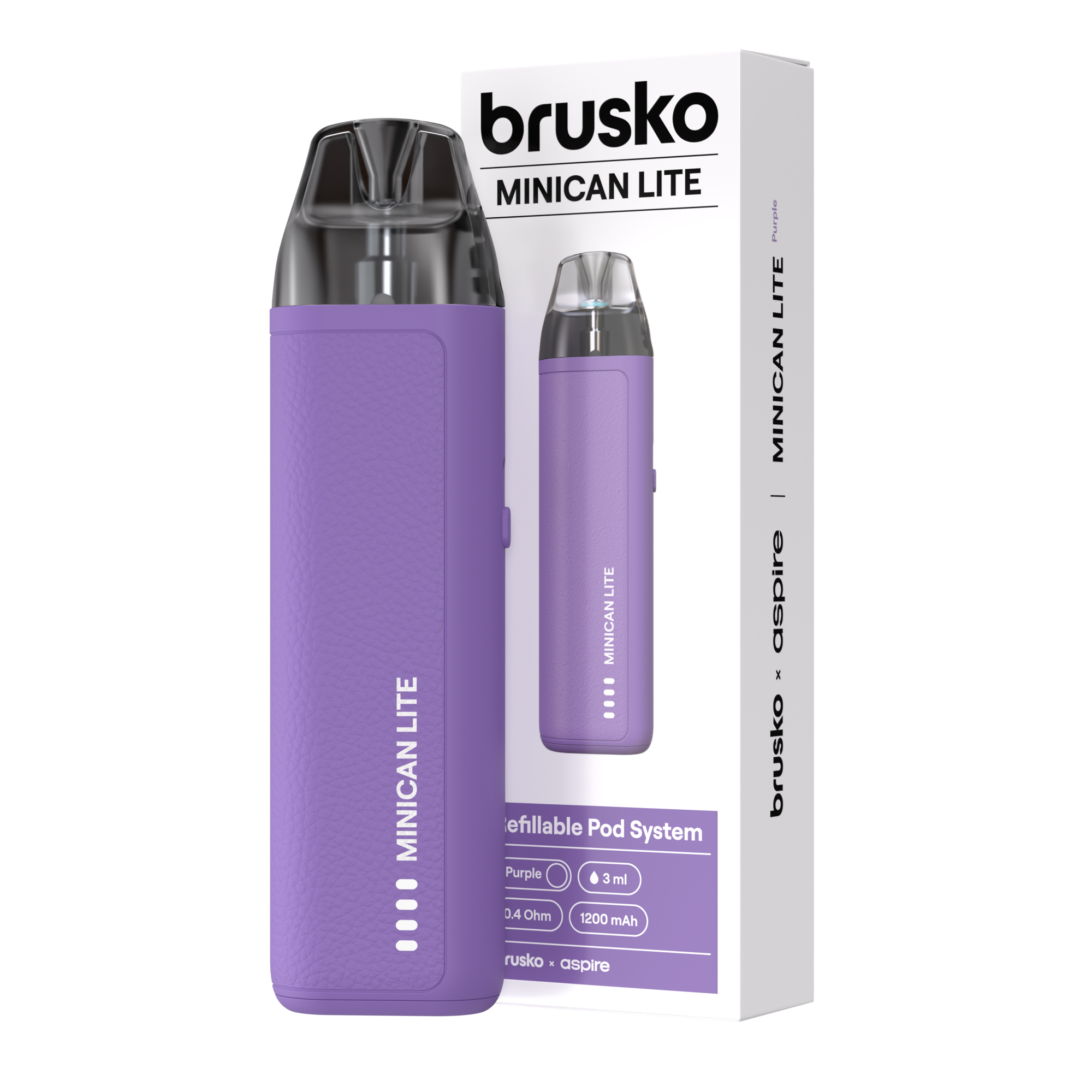 Многоразовая электронная система, (фиолетовый) Модель BRUSKO MINICAN LITE