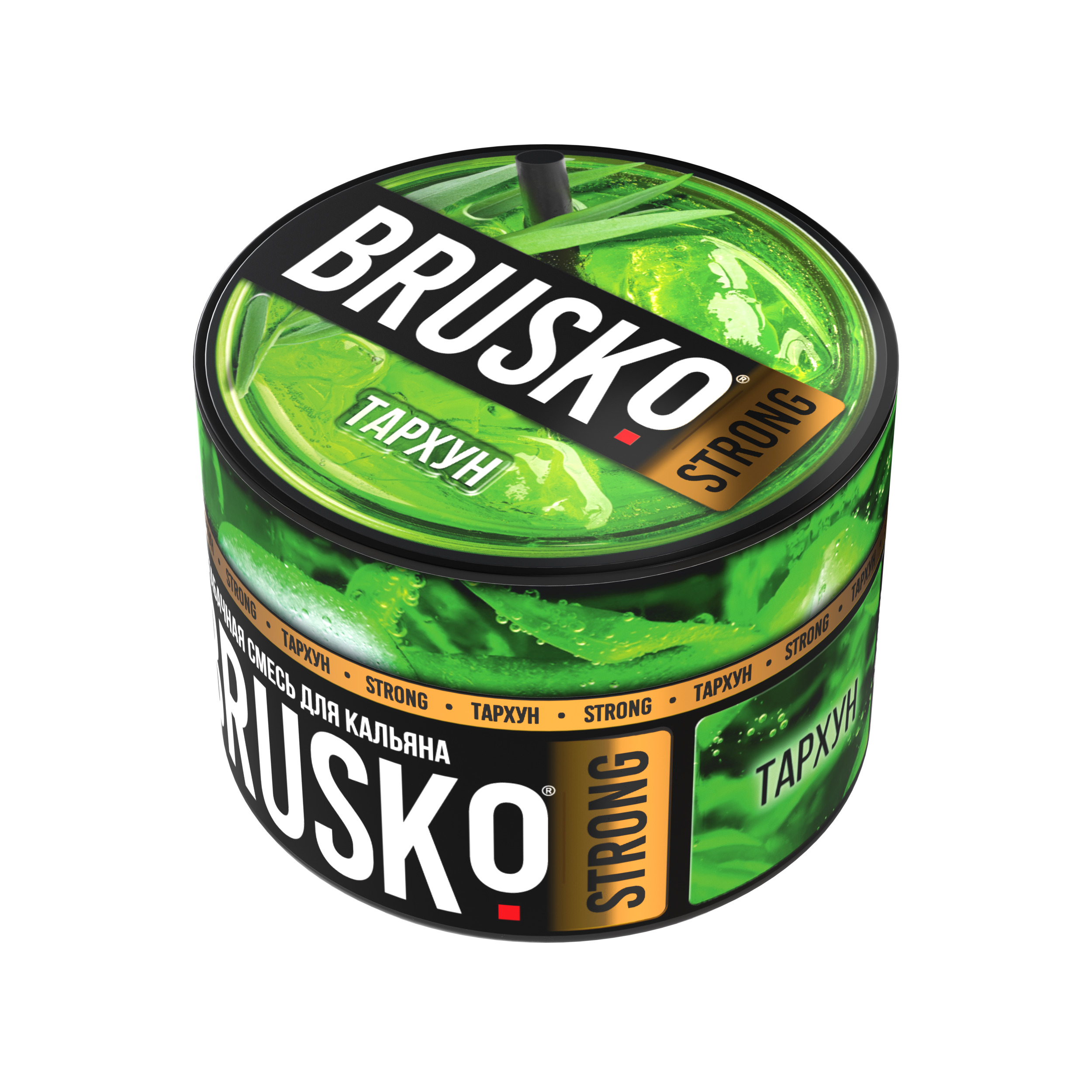 Бестабачная смесь для кальяна BRUSKO, 50 г, Тархун, Strong (М)