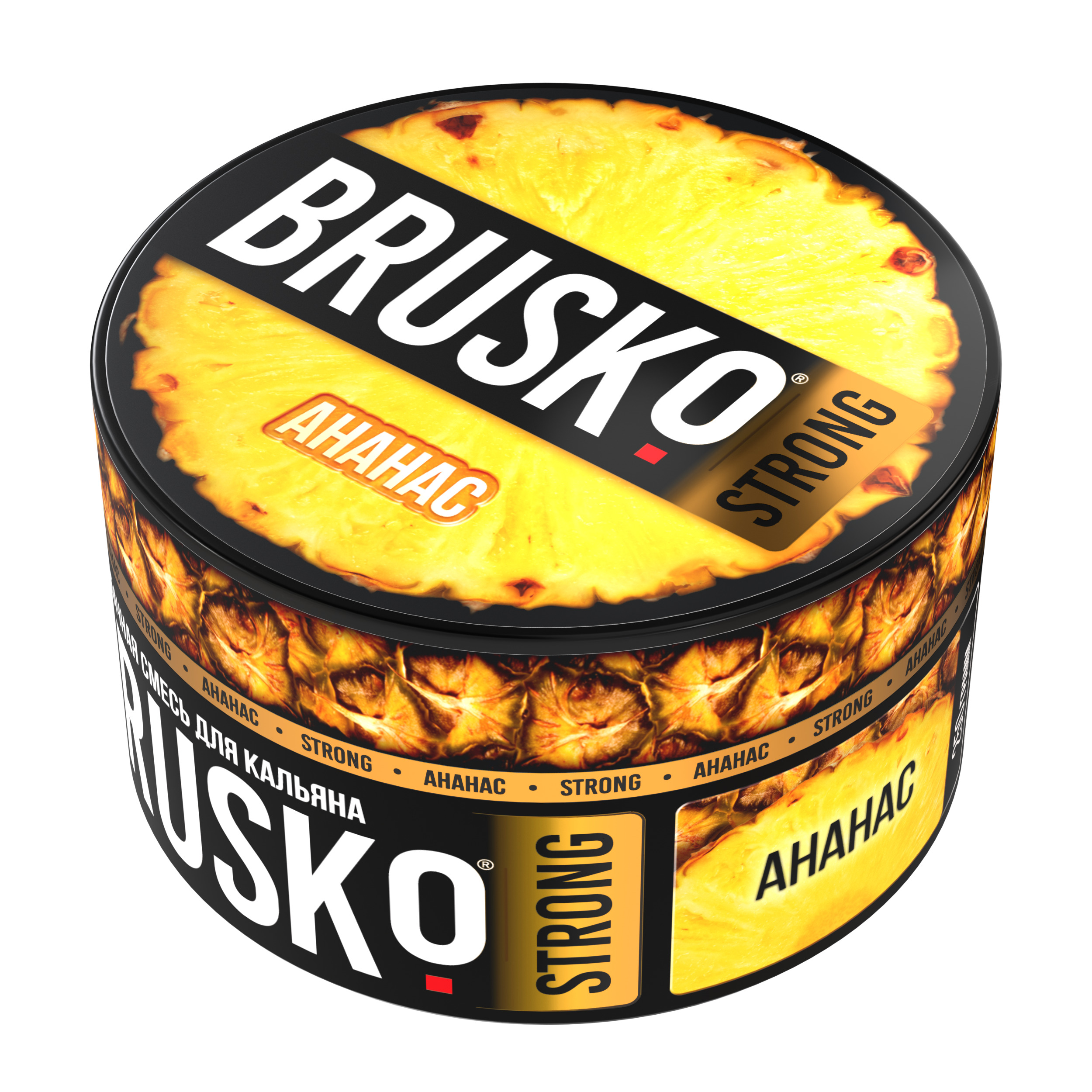 Бестабачная смесь для кальяна BRUSKO, 250 г, Ананас, Strong (М)