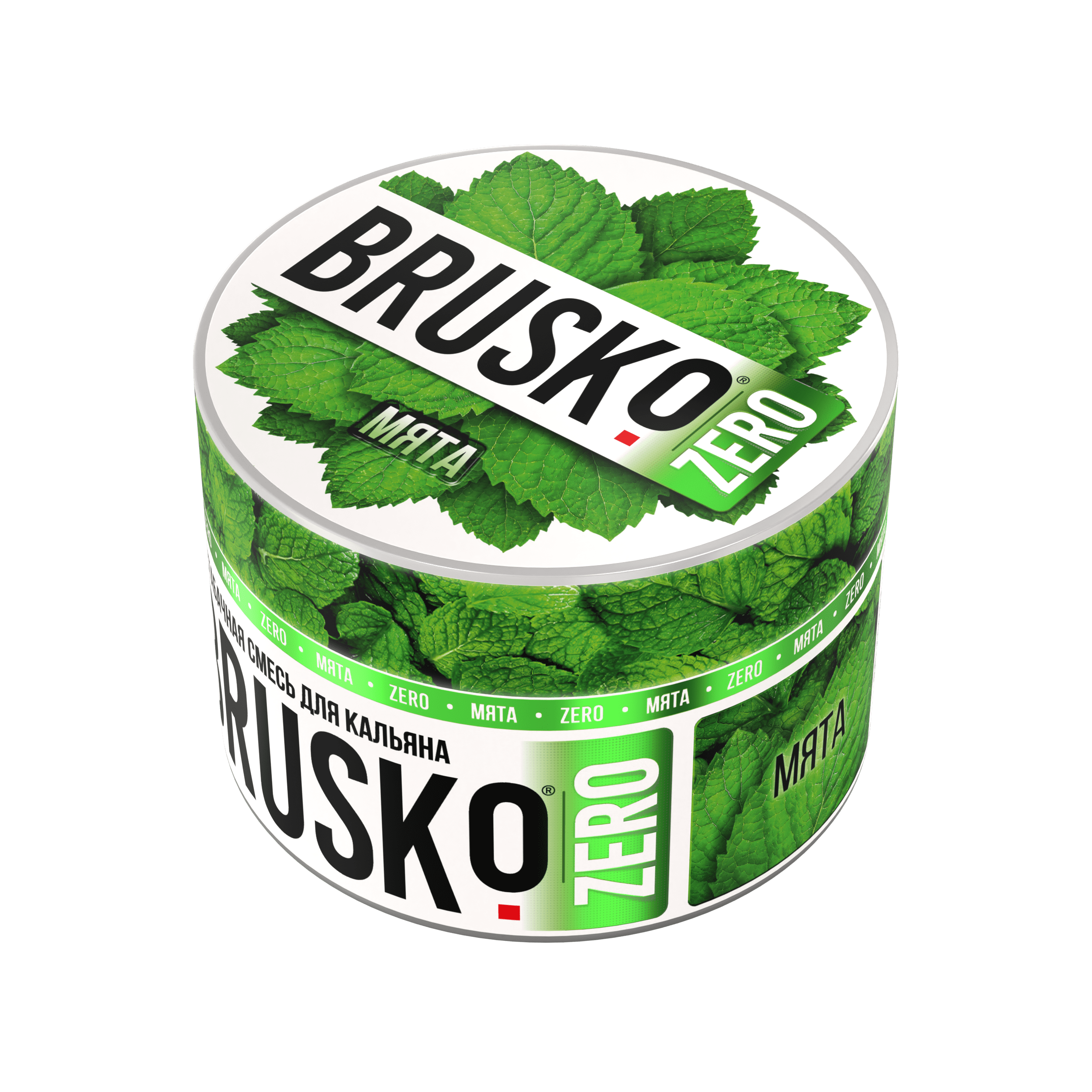 Бестабачная смесь для кальяна BRUSKO, 50 г, Мята, Zero (М)