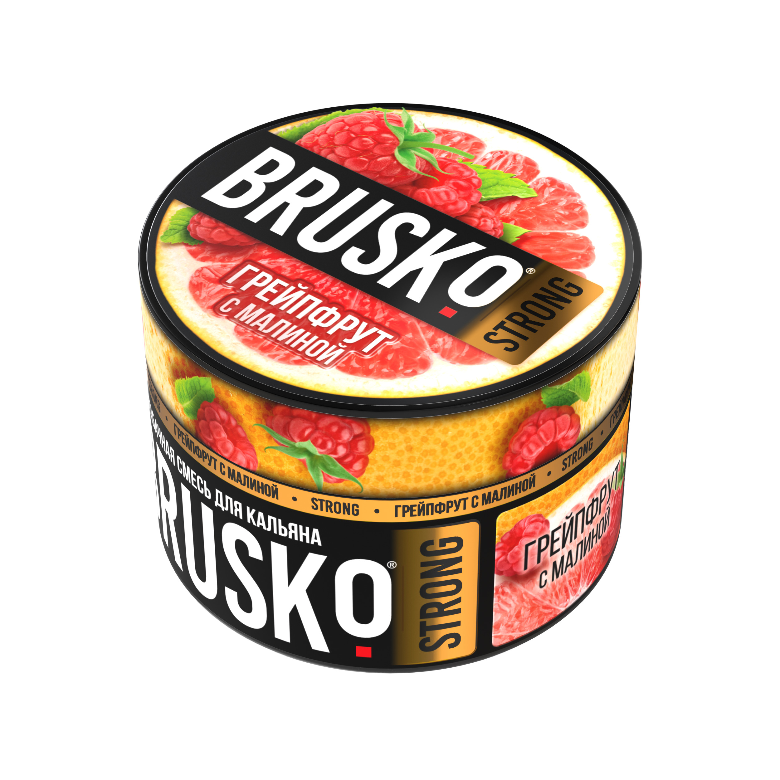 Бестабачная смесь для кальяна BRUSKO, 50 г, Грейпфрут с малиной, Strong (М)