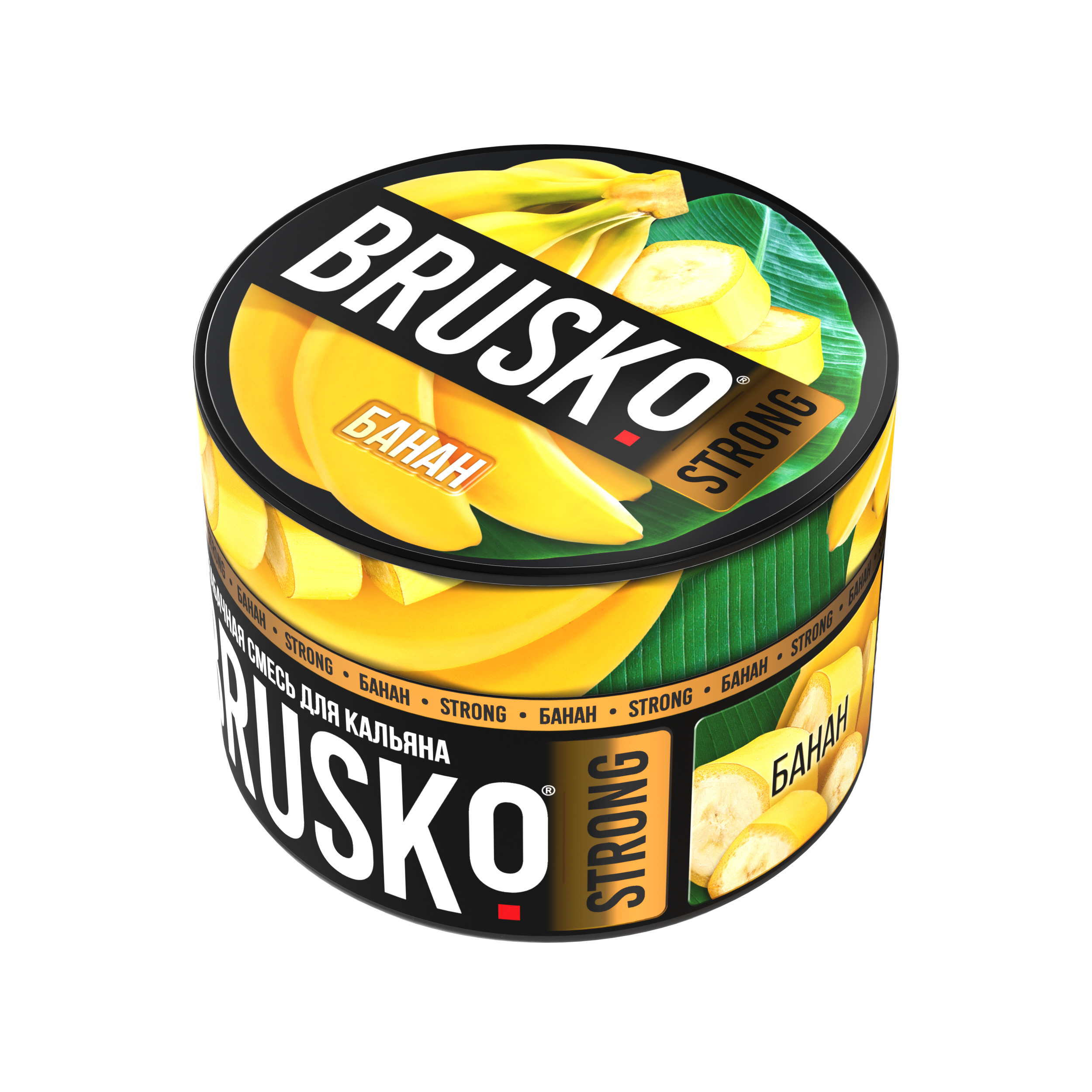 Бестабачная смесь для кальяна BRUSKO, 50 г, Банан, Strong (М)