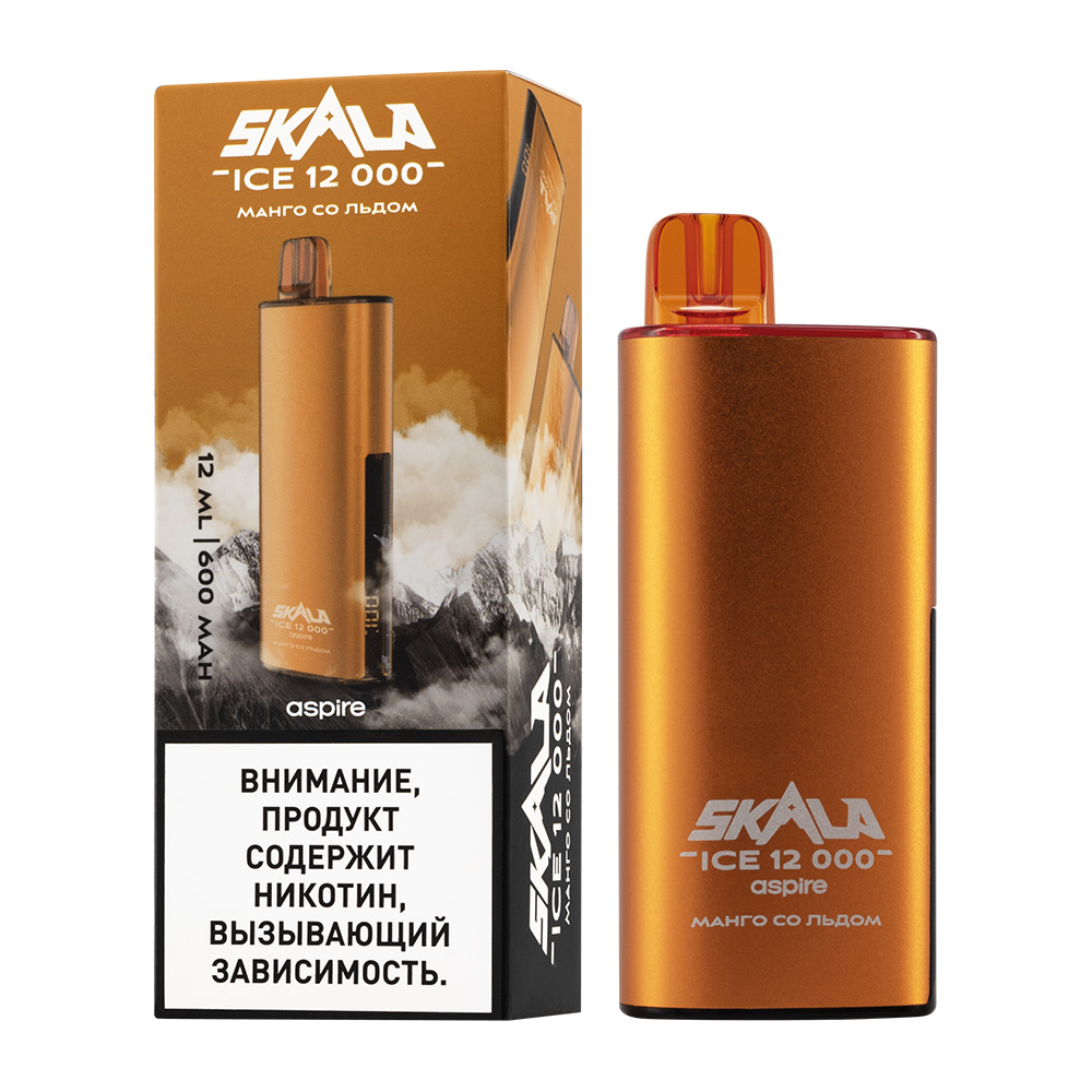 Одноразовая ЭС SKALA ICE 12000 с ароматом манго со льдом, 20мг/см3, 12 мл (М)