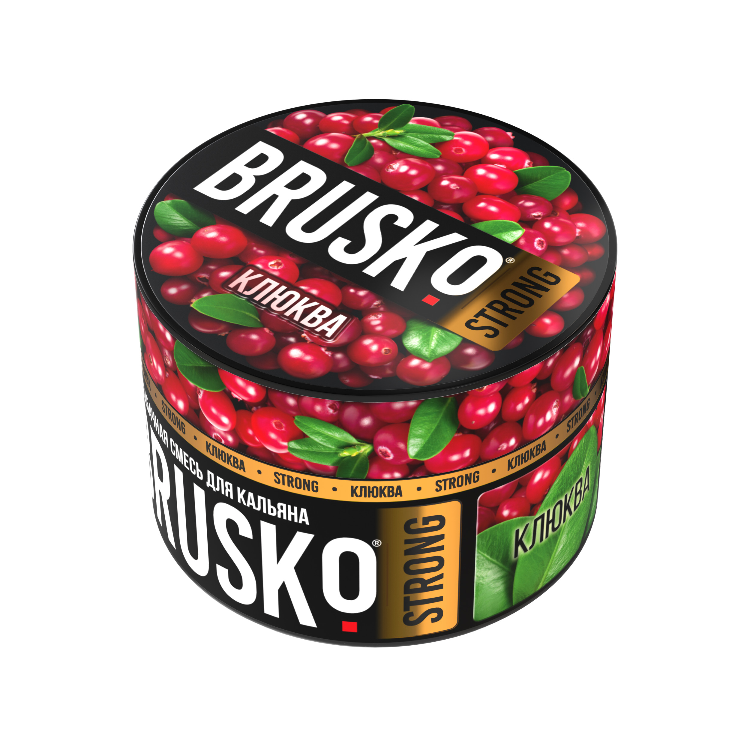 Бестабачная смесь для кальяна BRUSKO, 50 г, Клюква, Strong (М)