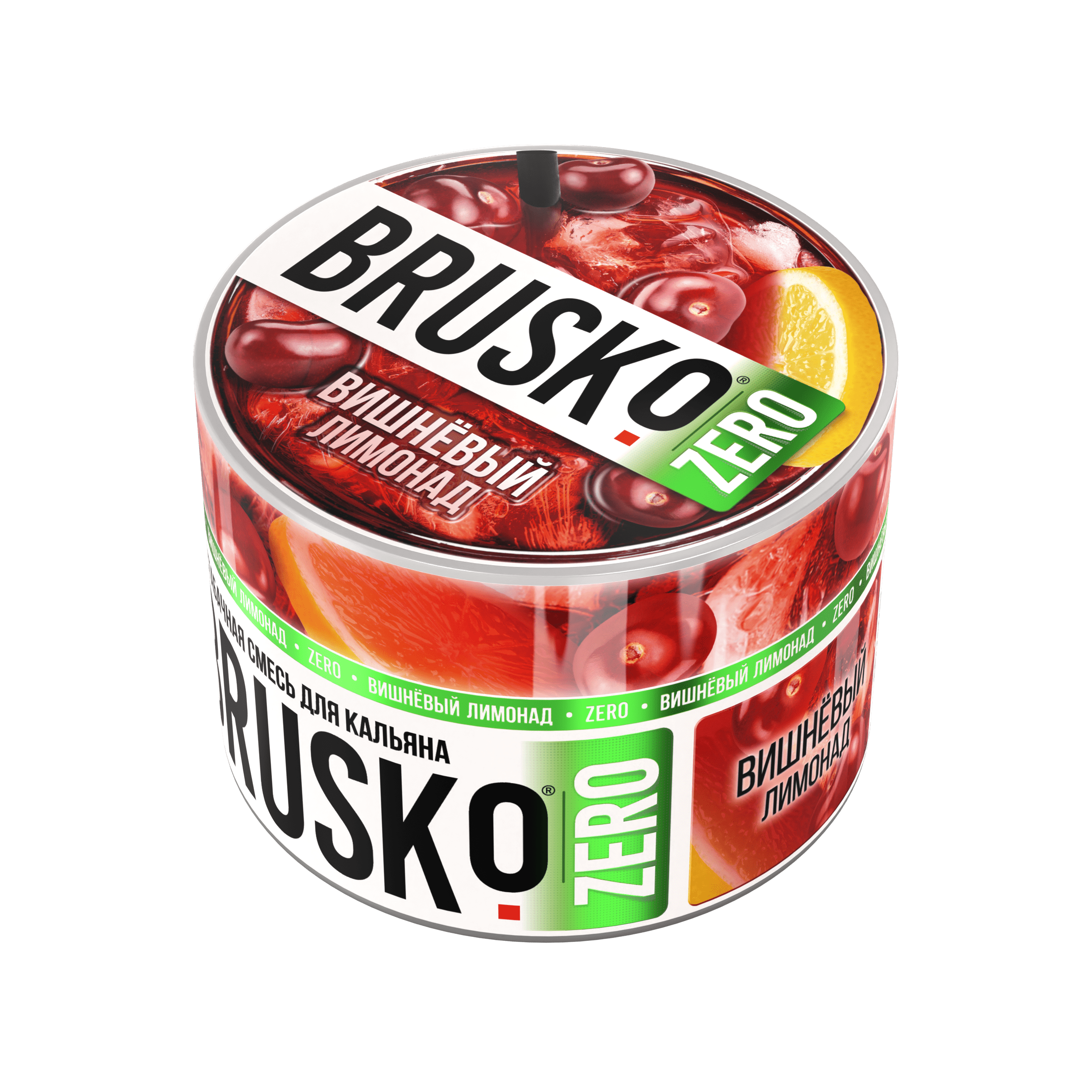 Бестабачная смесь для кальяна BRUSKO, 50 г, Вишнёвый лимонад, Zero (М)