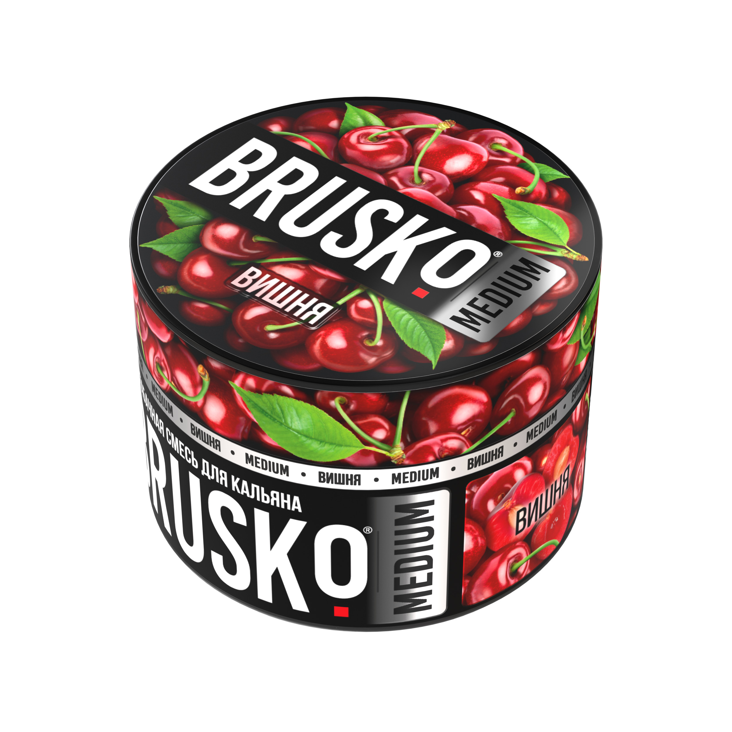 Бестабачная смесь для кальяна BRUSKO, 50 г, Вишня, Medium (М)
