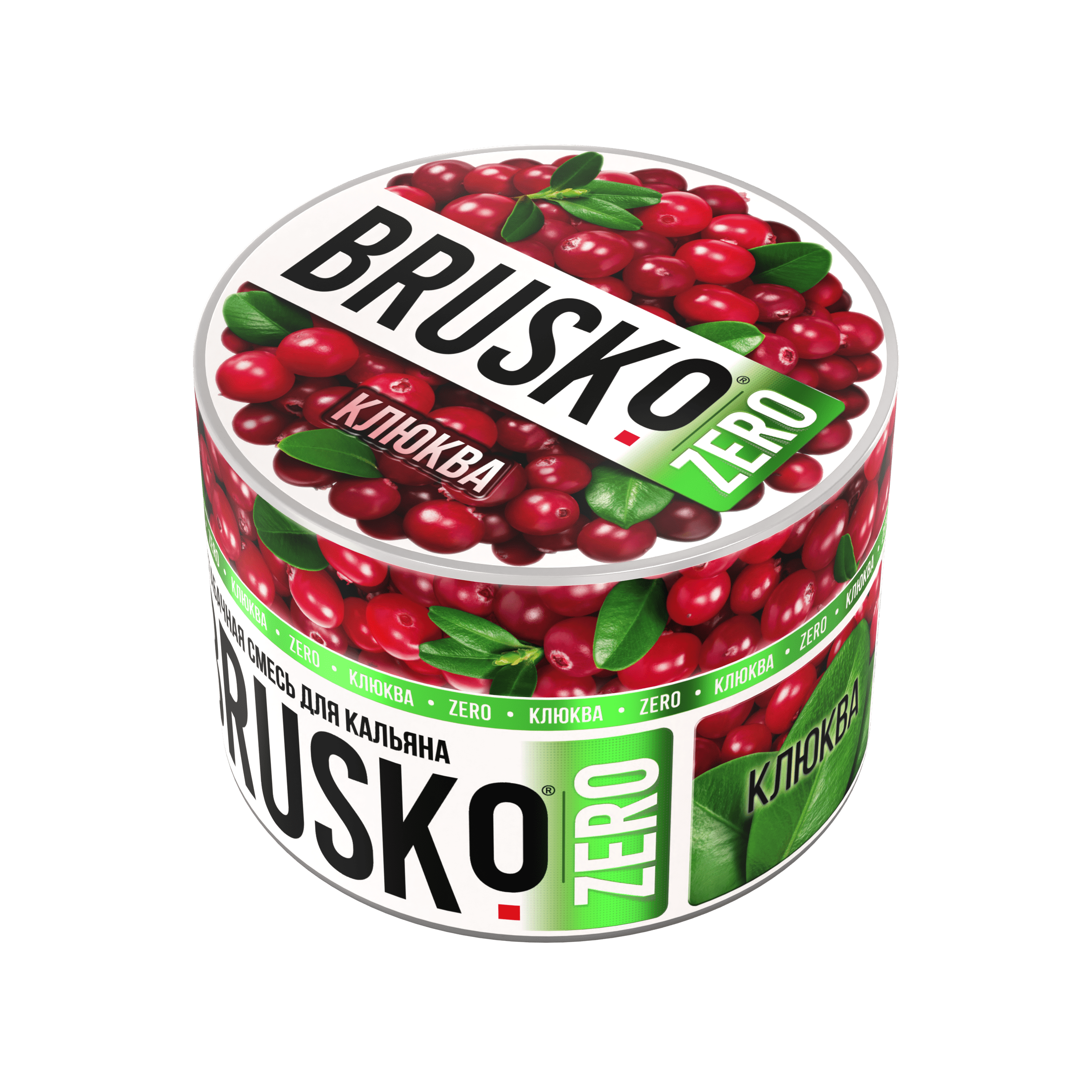 Бестабачная смесь для кальяна BRUSKO, 50 г, Клюква, Zero (М)