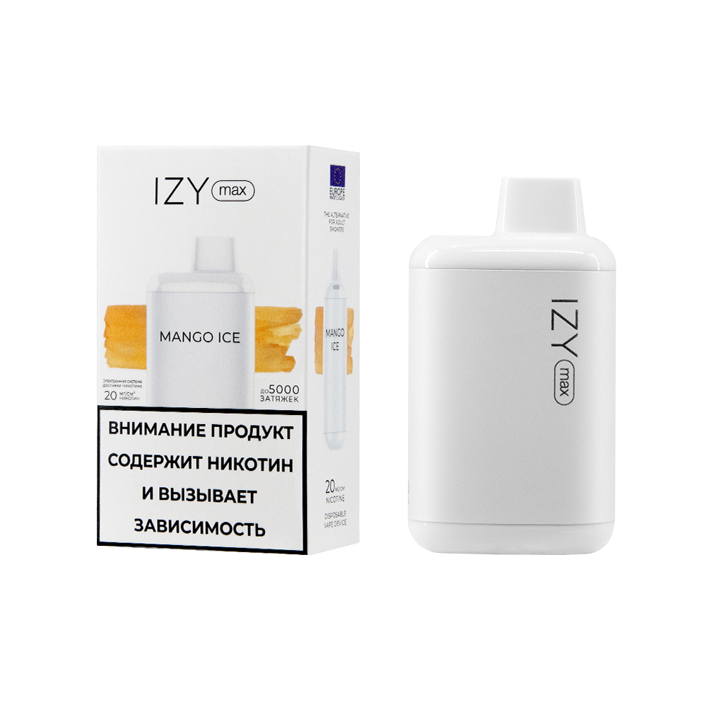 Одноразовая ЭС IZY MAX 5000, Mango Ice, 20 мг/см3, 10 мл (М)