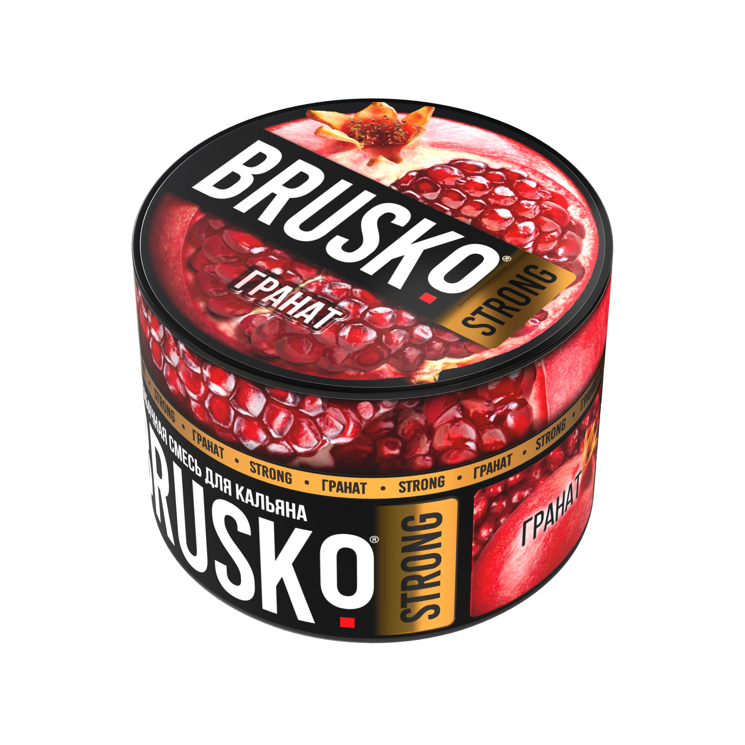 Бестабачная смесь для кальяна BRUSKO, 50 г, Гранат, Strong (М)