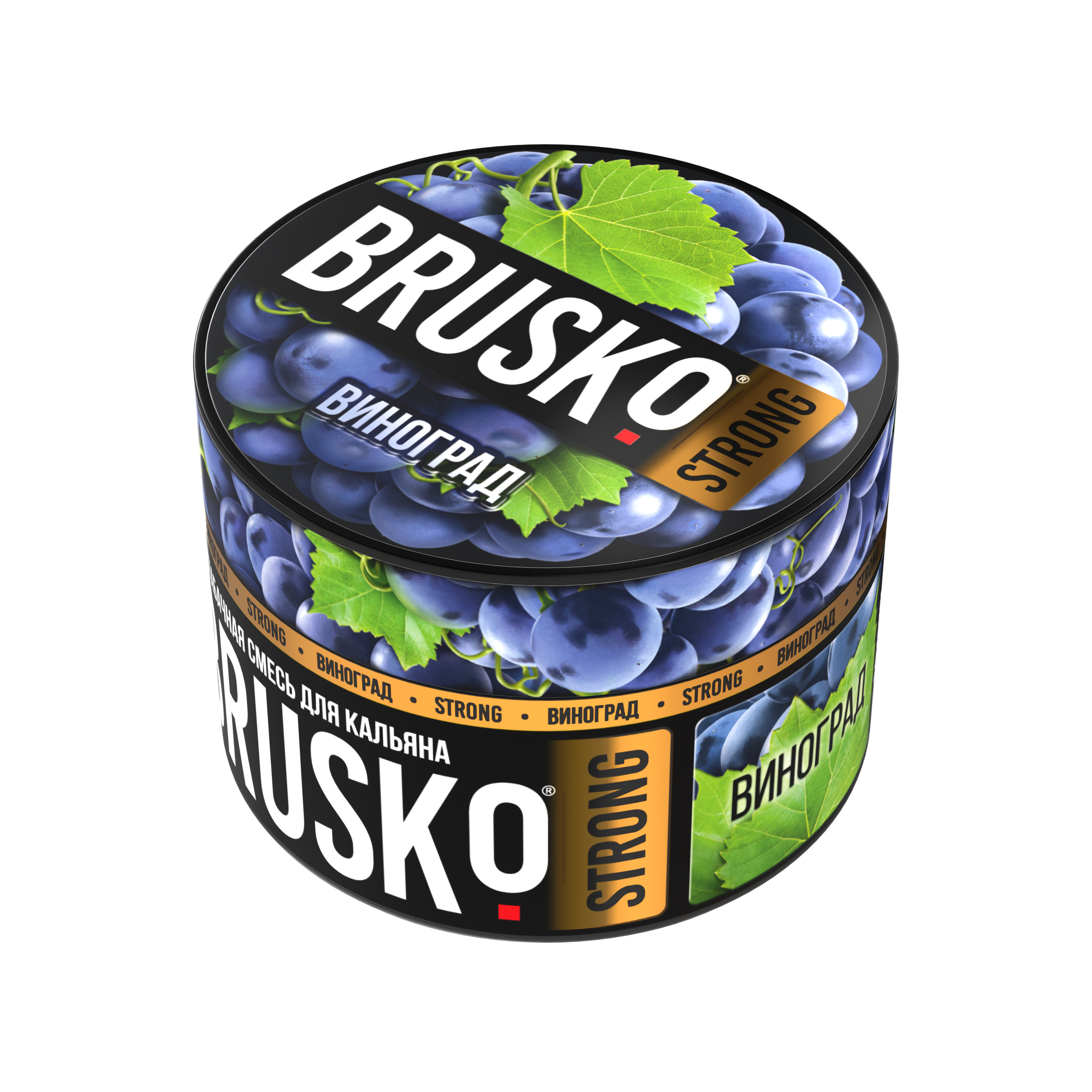 Бестабачная смесь для кальяна BRUSKO, 50 г, Виноград, Strong (М)