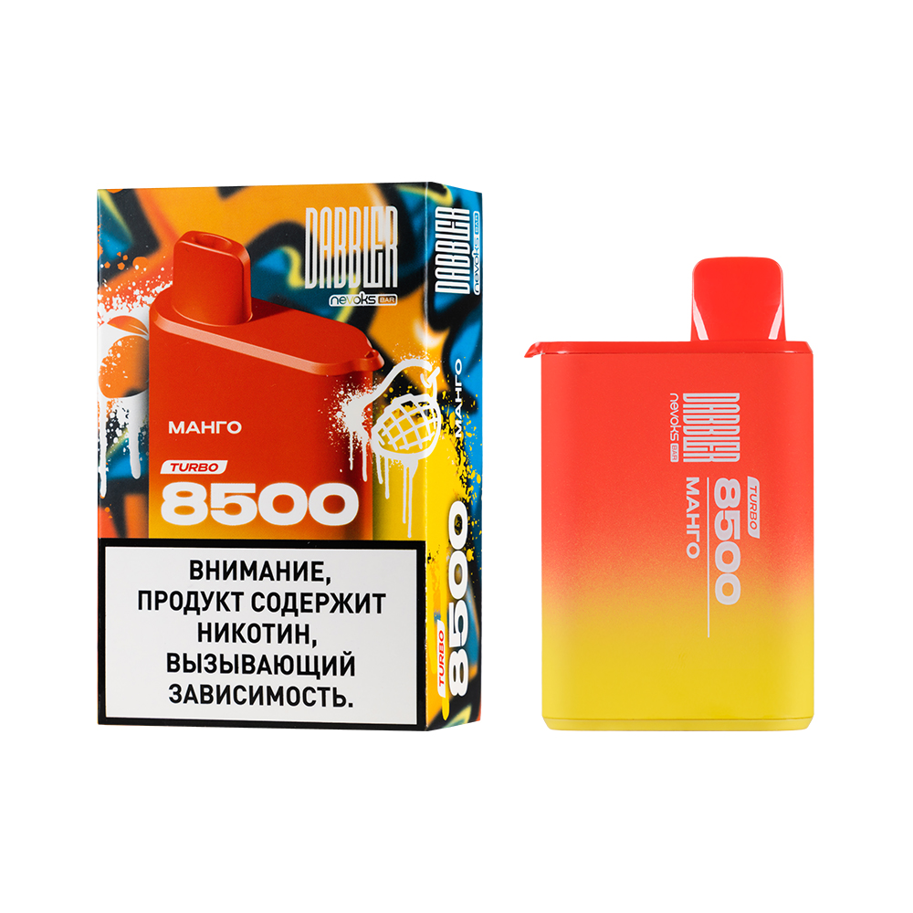Одноразовая ЭС DABBLER TURBO 8500 с ароматом манго, 20 мг/см3, 8,5 мл (М)