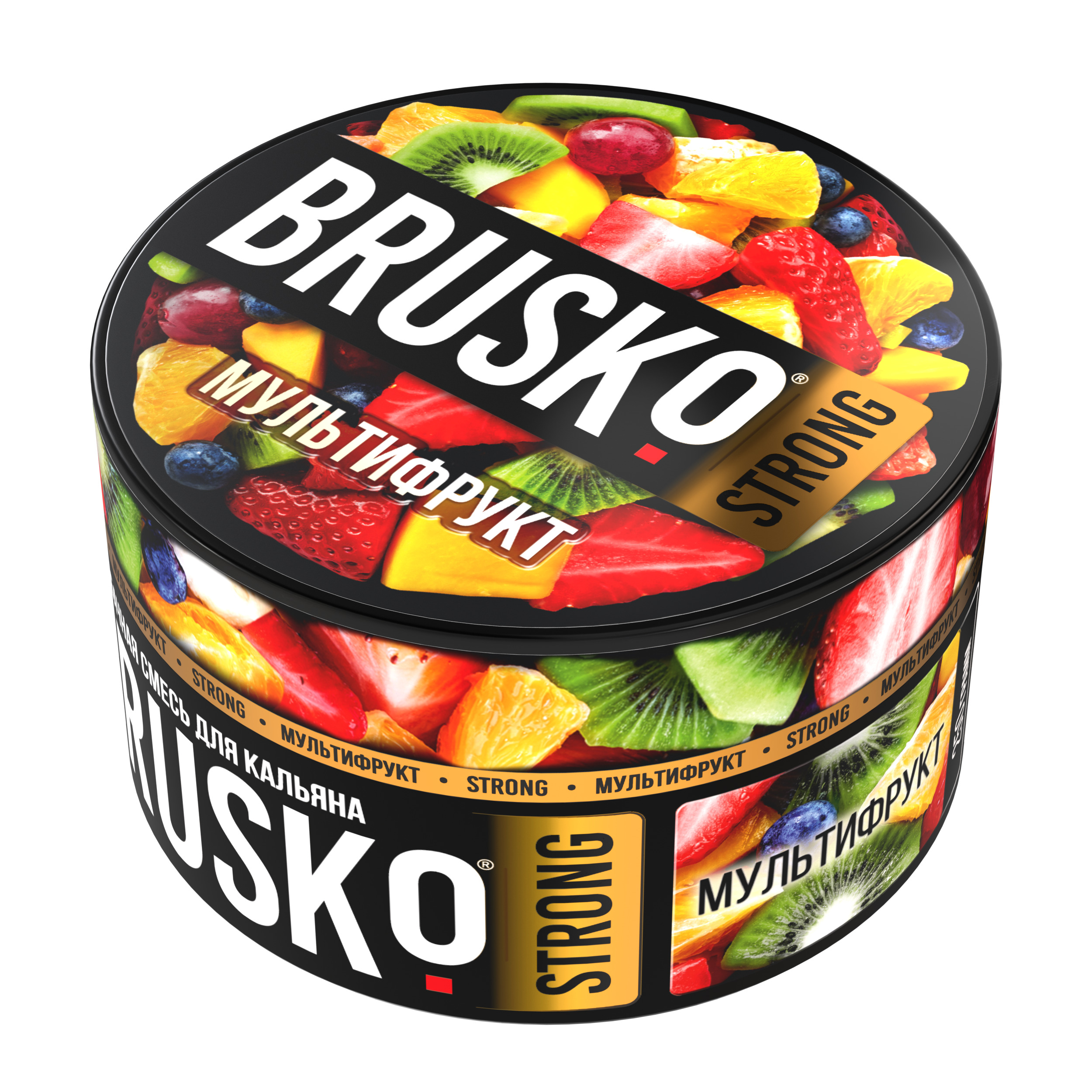 Бестабачная смесь для кальяна BRUSKO, 250 г, Мультифрукт, Strong (М)