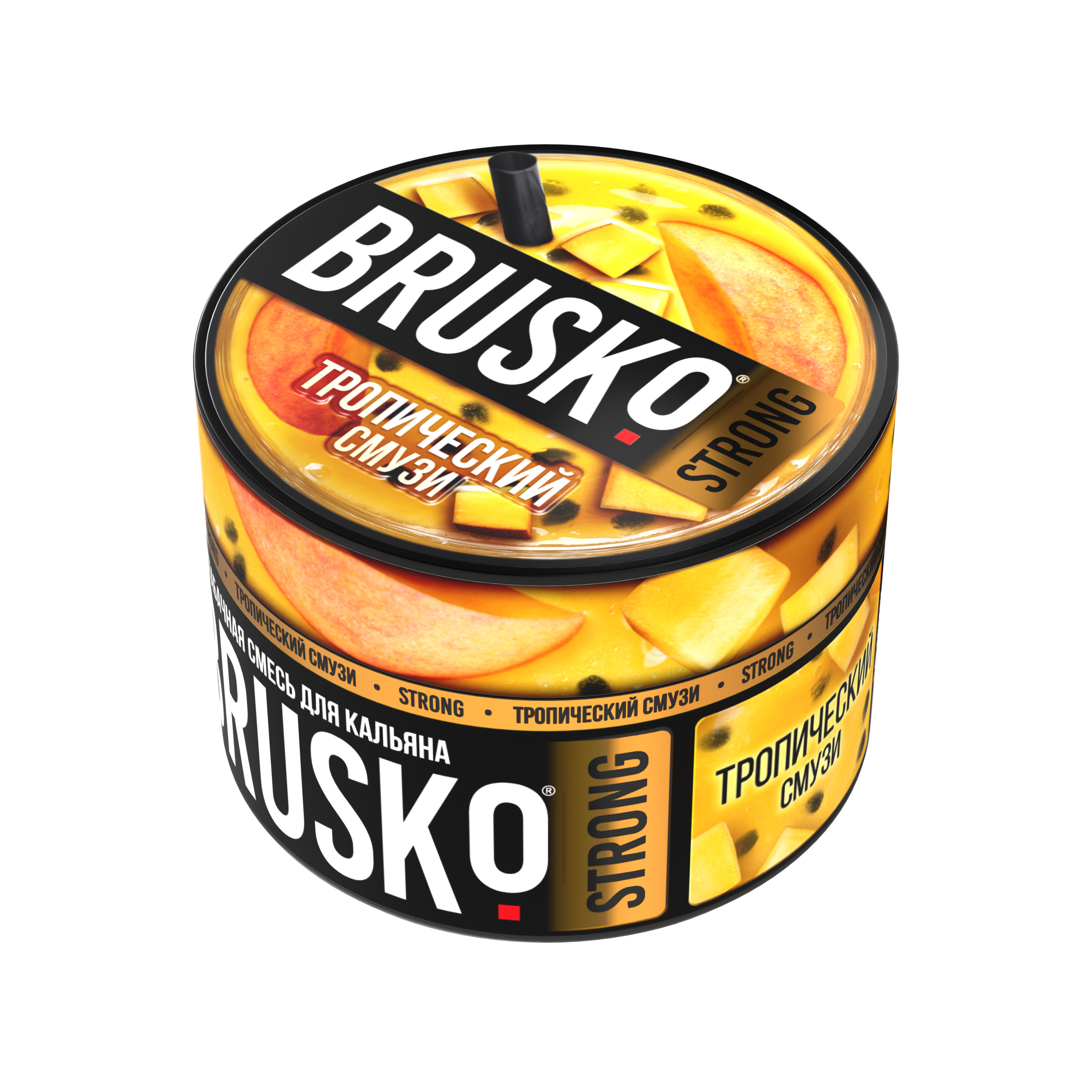 Бестабачная смесь для кальяна BRUSKO, 50 г, Тропический смузи, Strong (М)