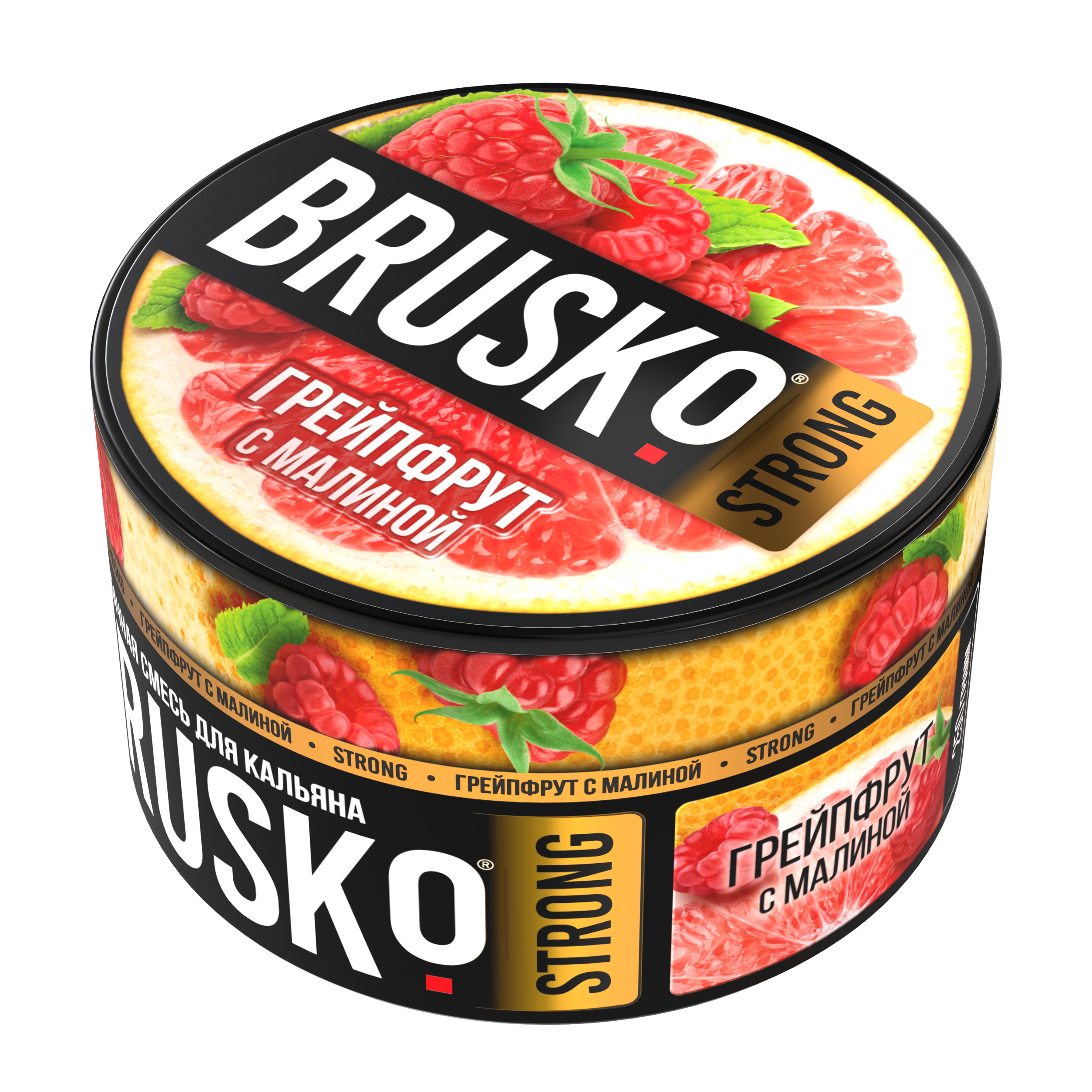 Бестабачная смесь для кальяна BRUSKO, 250 г, Грейпфрут с малиной, Strong (М)