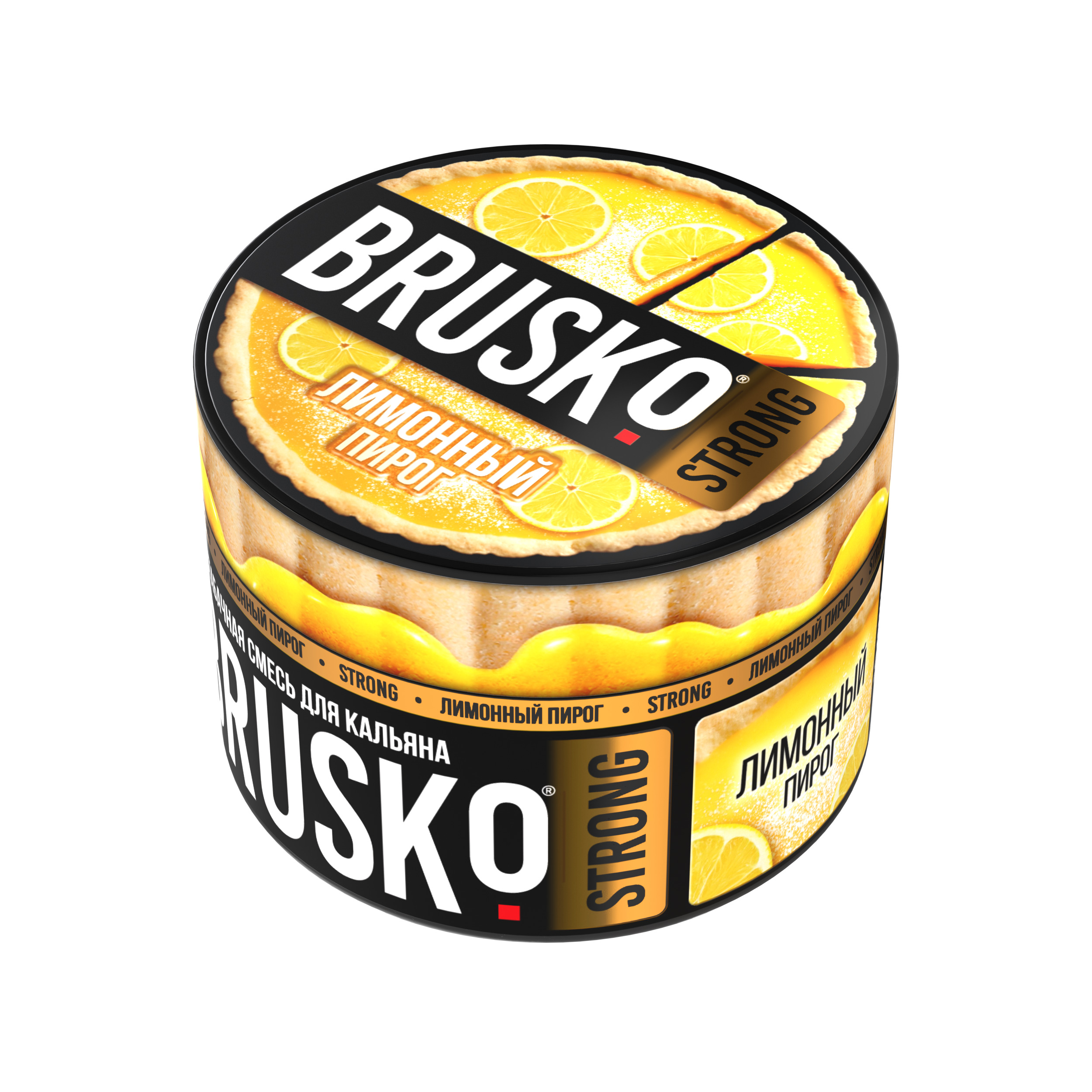 Бестабачная смесь для кальяна BRUSKO, 50 г, Лимонный пирог, Strong (М)