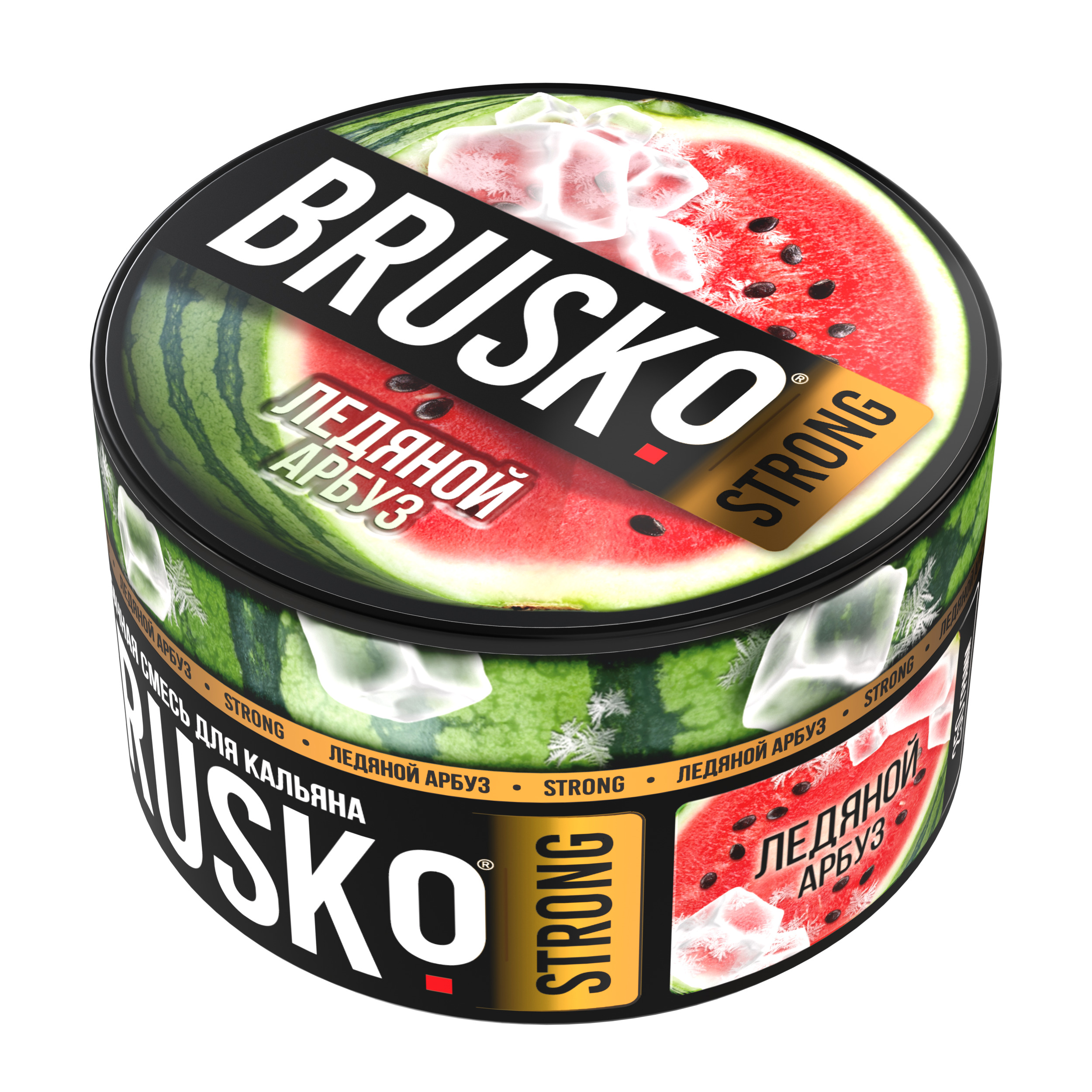 Бестабачная смесь для кальяна BRUSKO, 250 г, Ледяной арбуз, Strong (М)