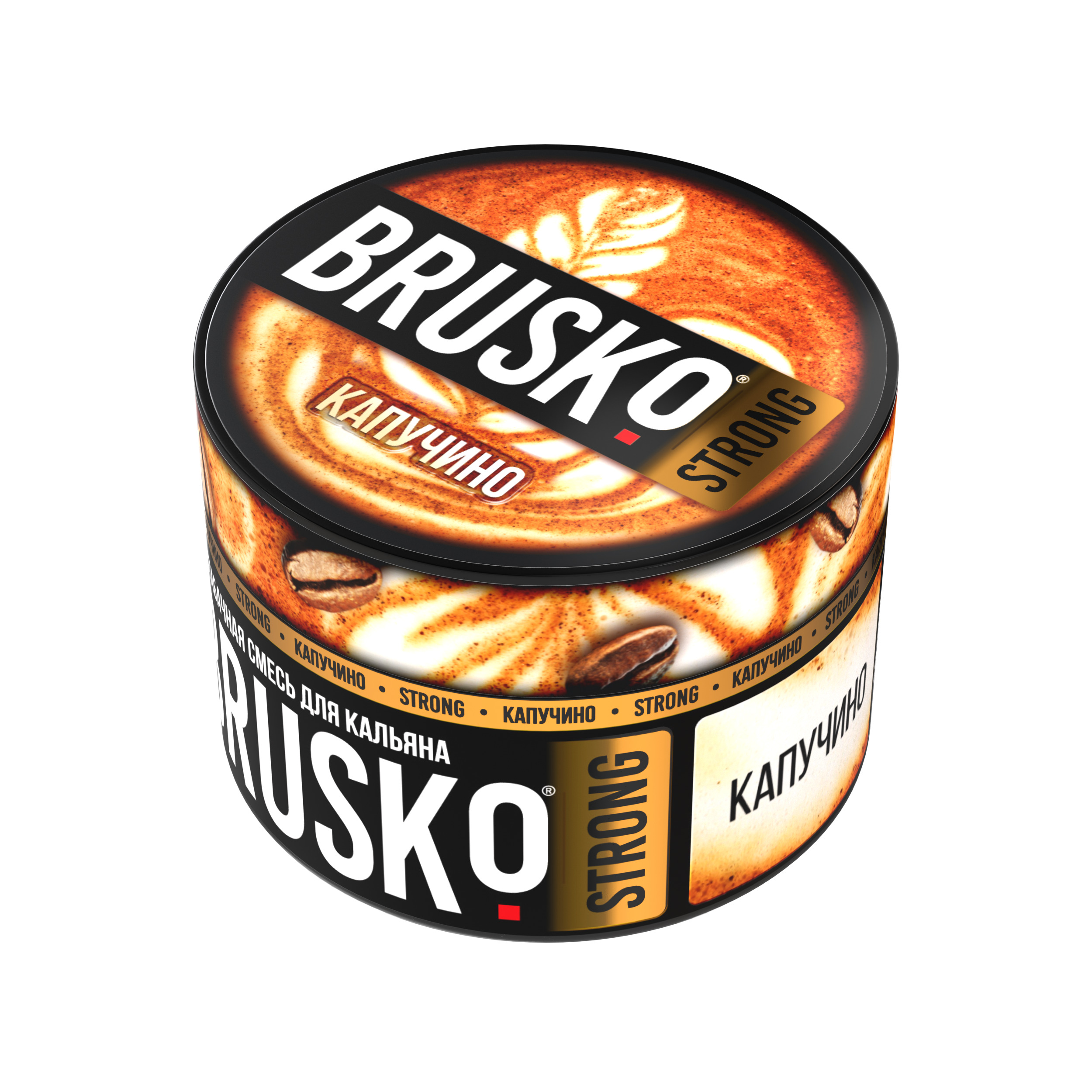 Бестабачная смесь для кальяна BRUSKO, 50 г, Капучино, Strong (М)