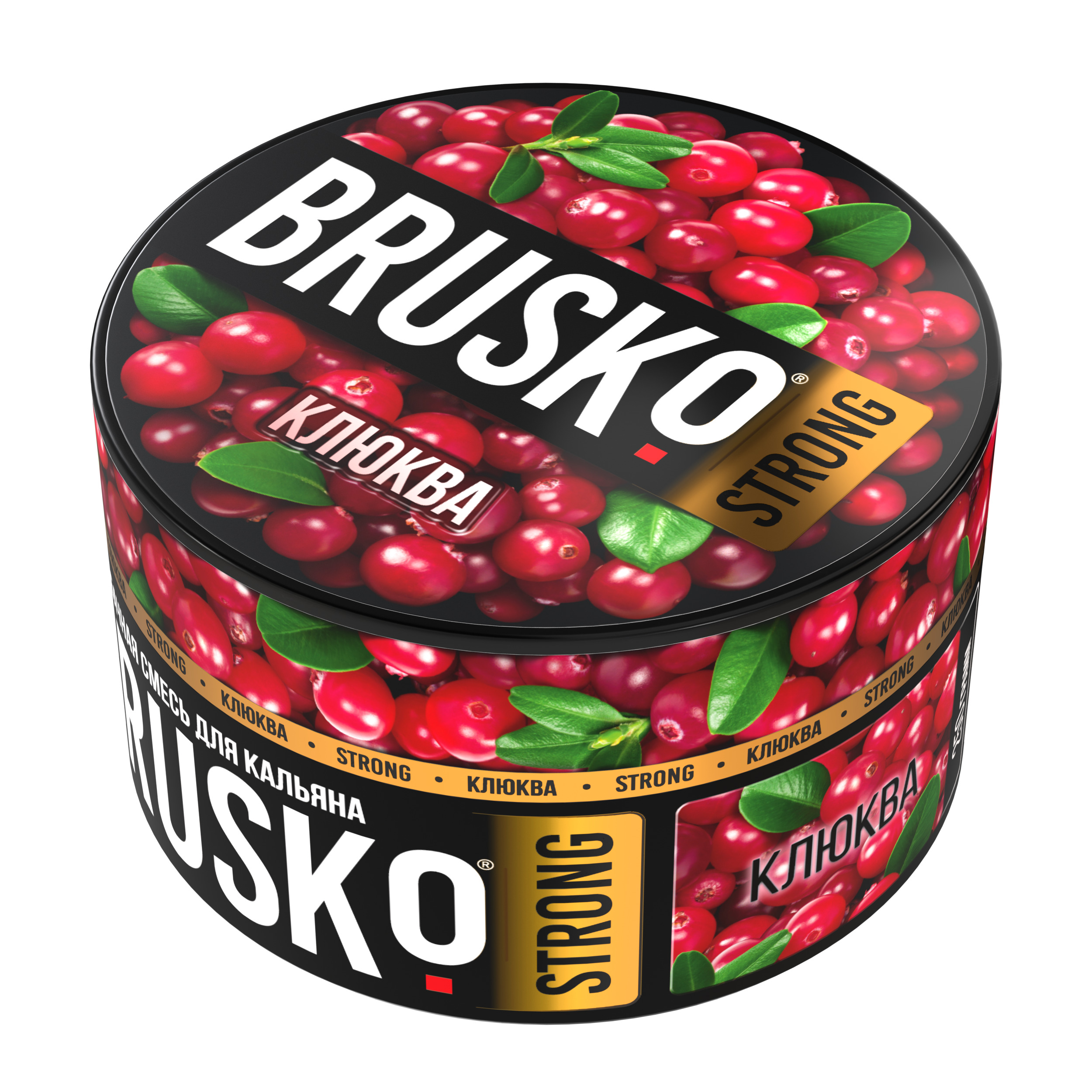 Бестабачная смесь для кальяна BRUSKO, 250 г, Клюква, Strong (М)