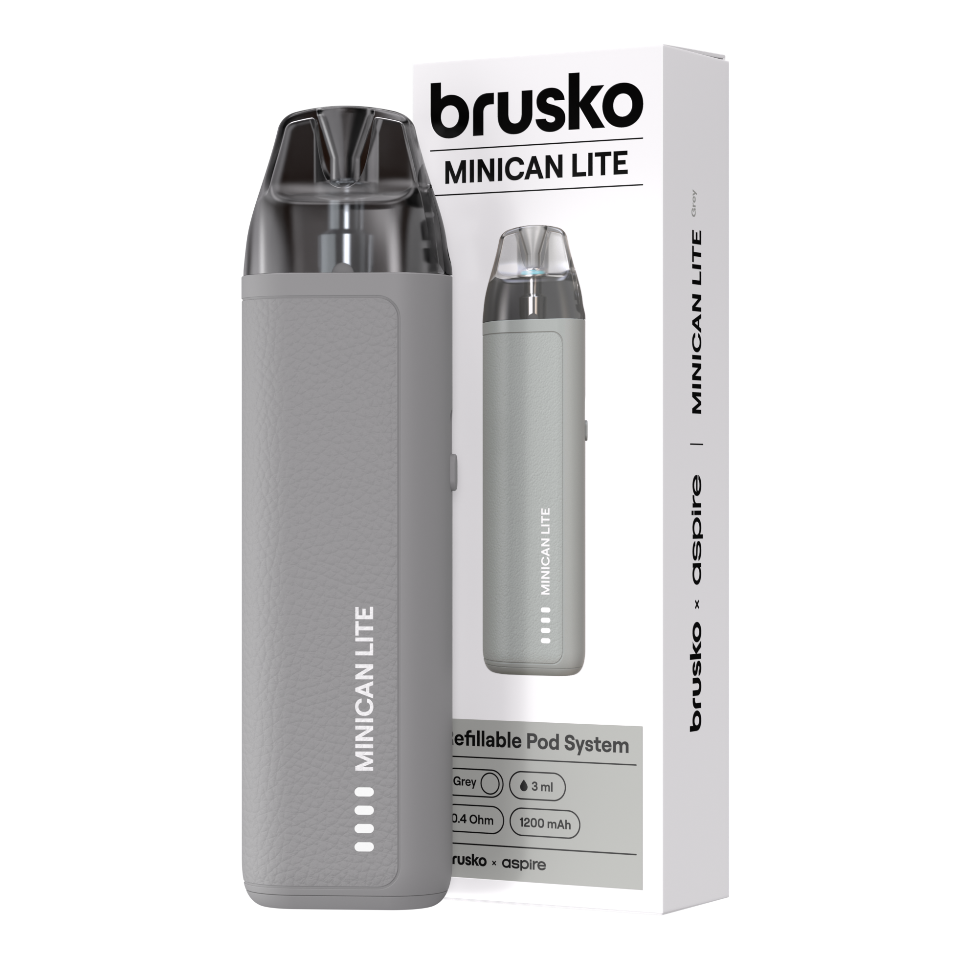 Многоразовая электронная система, (серый) Модель BRUSKO MINICAN LITE