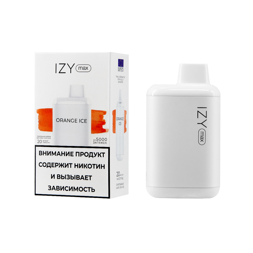Одноразовая ЭС IZY MAX 5000, Orange Ice, 20 мг/см3, 10 мл (М)