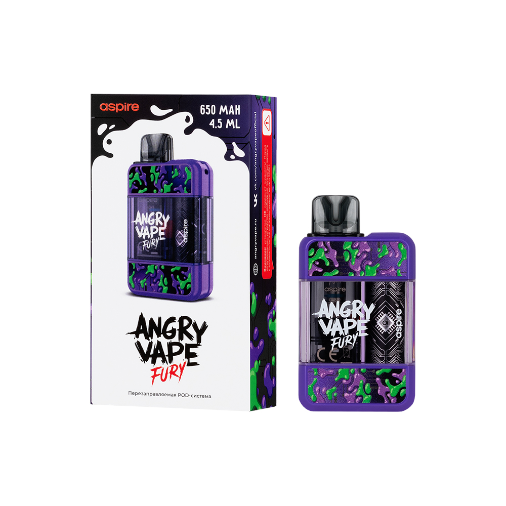 Многоразовая электронная система,  Модель BRUSKO Angry Vape Fury (Фиолетовый)