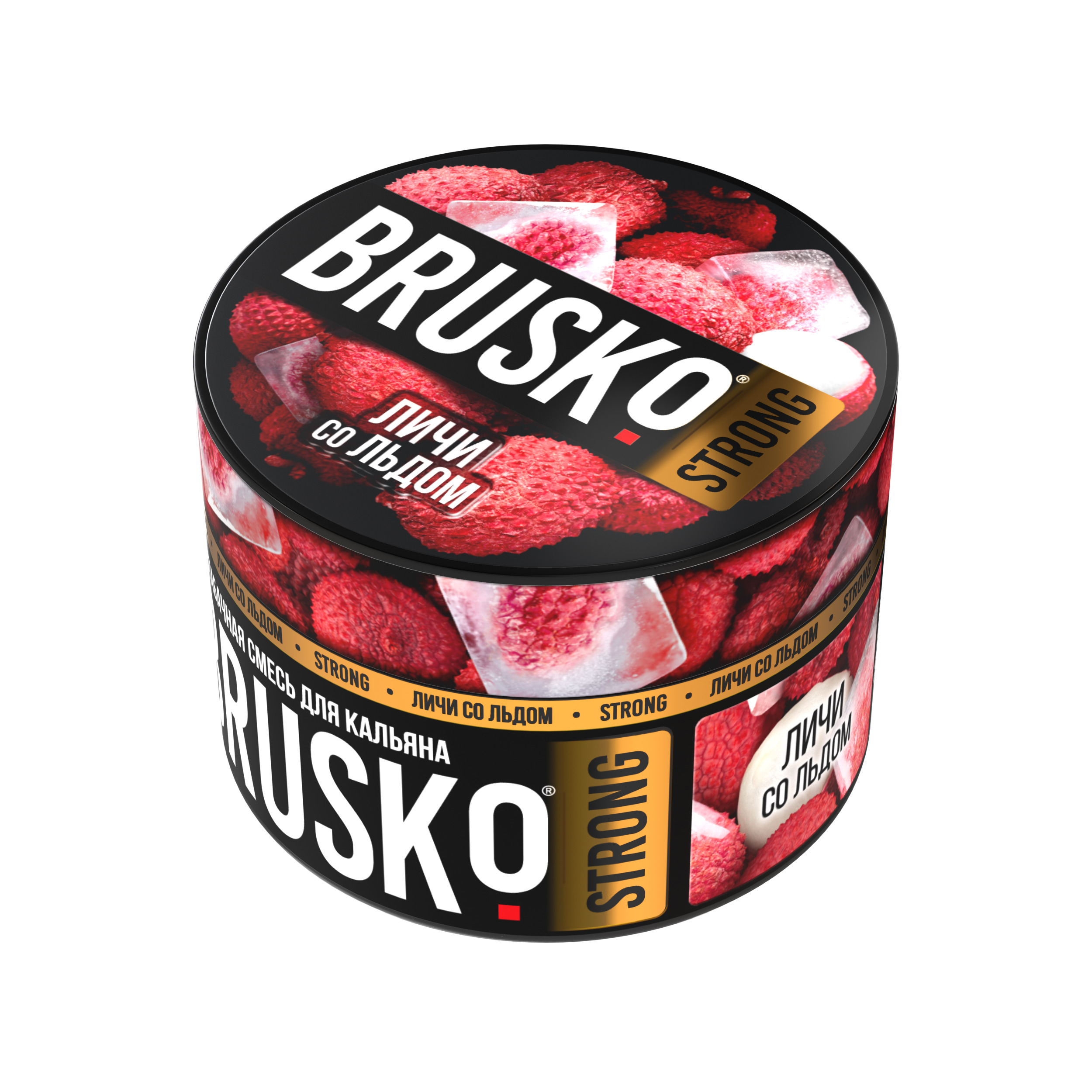 Бестабачная смесь для кальяна BRUSKO, 50 г, Личи со льдом, Strong (М)