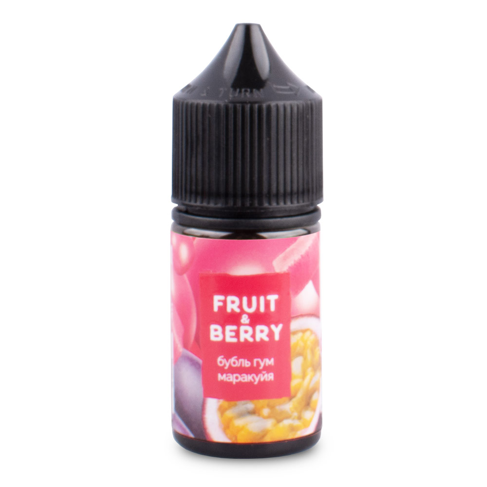 Жидкость Fruit&Berry Pod Salt, 30 мл, Буббль гум - маракуйя, 0 мг/мл