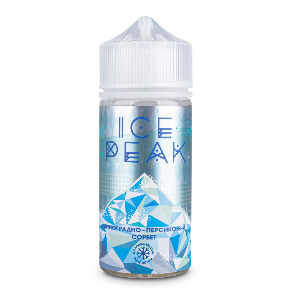 Жидкость Ice Peak, 100 мл, Виноградно - персиковый сорбет, 0 мг/мл