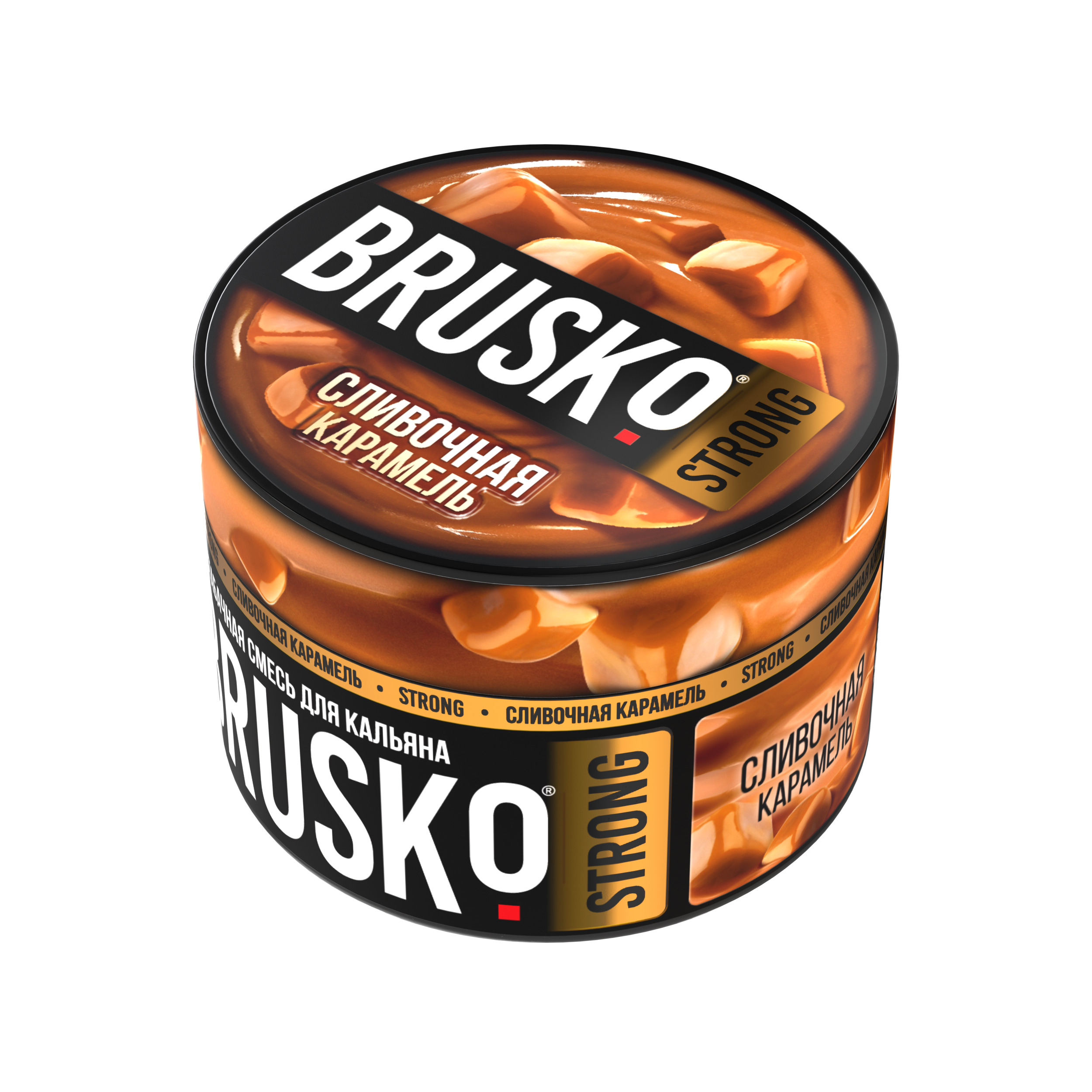 Бестабачная смесь для кальяна BRUSKO, 50 г, Сливочная карамель, Strong (М)