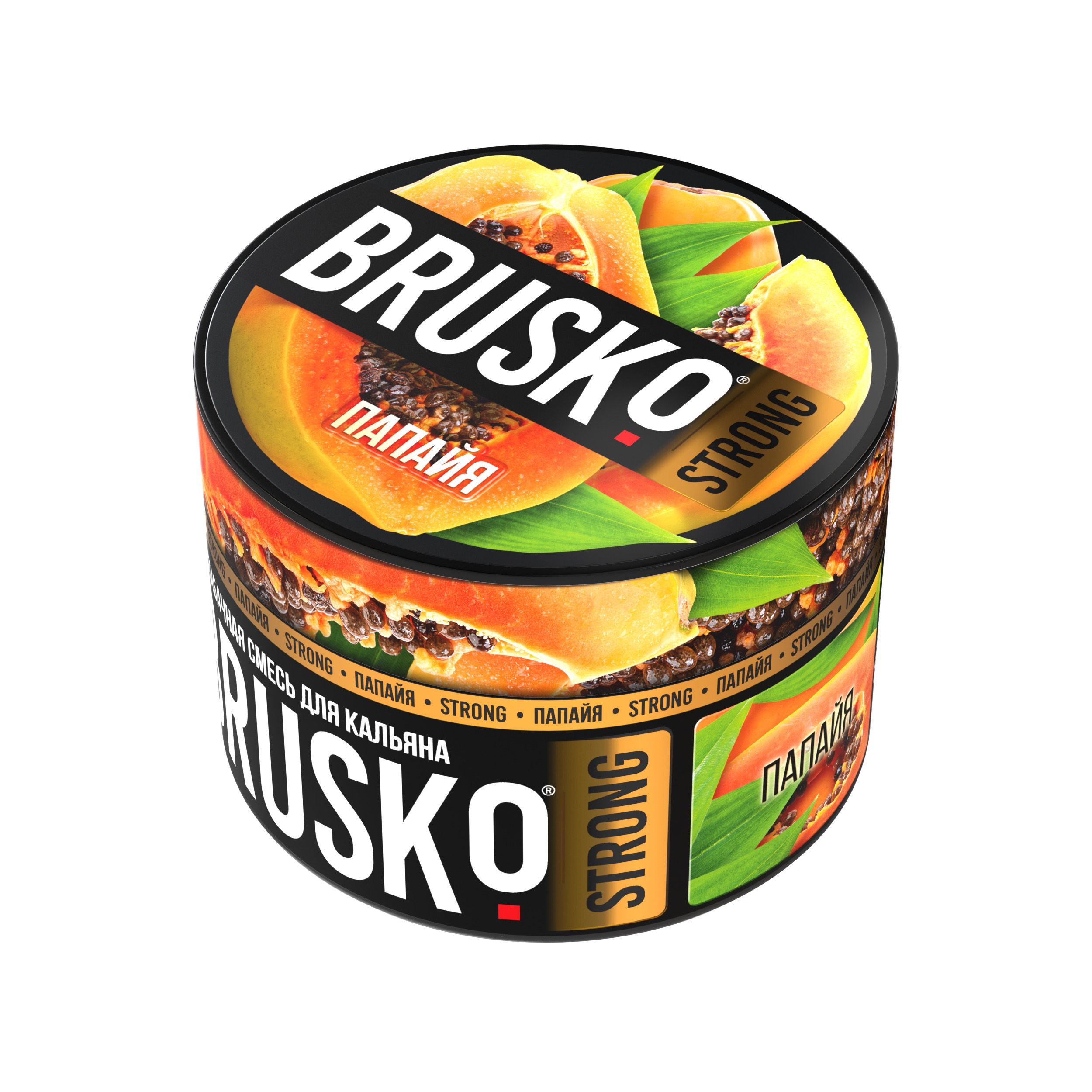 Бестабачная смесь для кальяна BRUSKO, 50 г, Папайя, Strong (М)