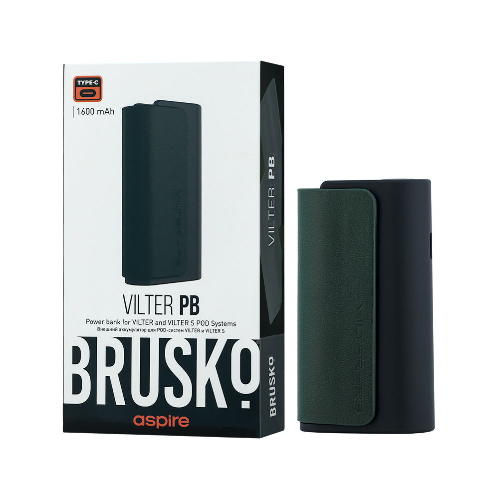 Аккумулятор для электронной системы, Модель BRUSKO Vilter Power Bank (Зеленый)