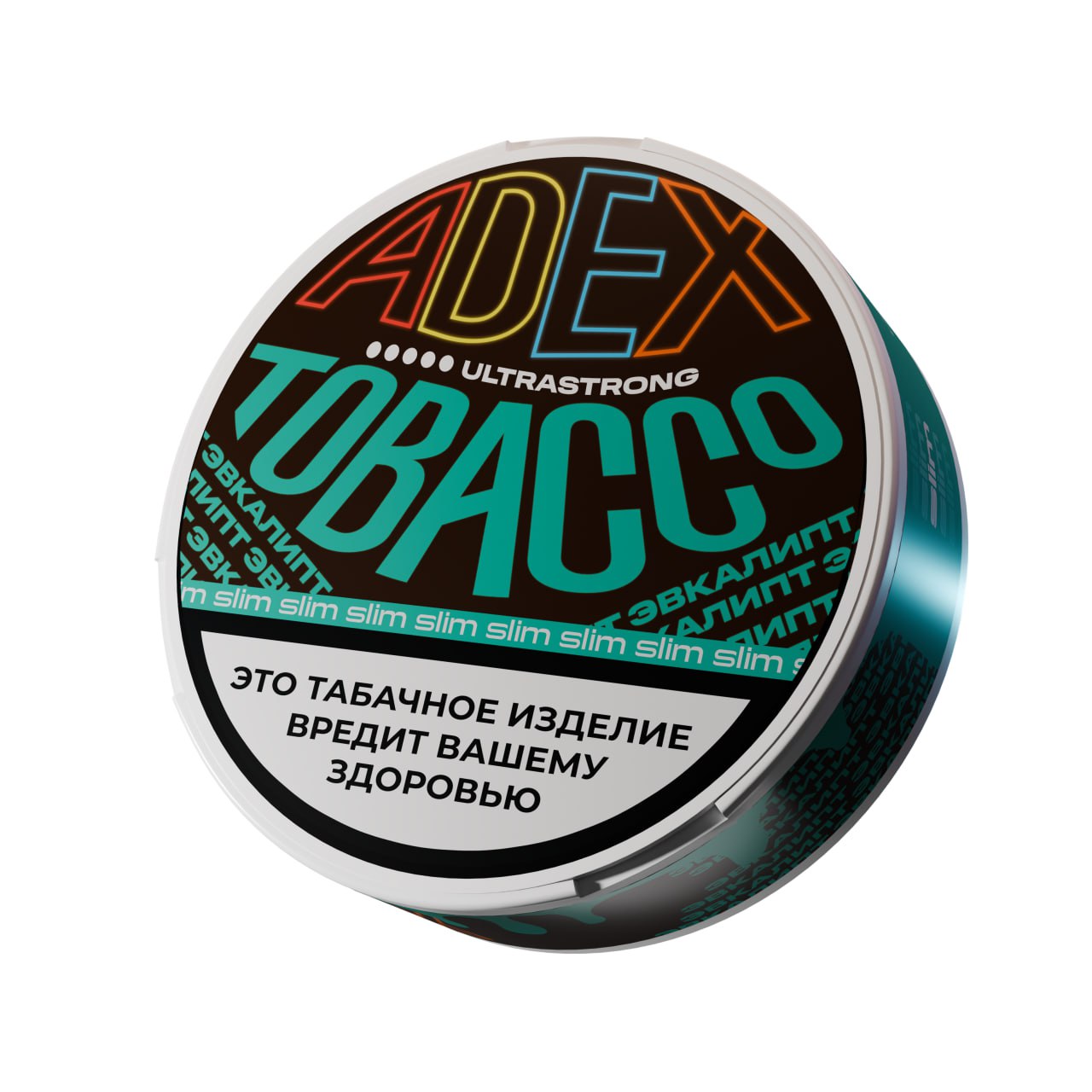 Жевательный табак АДЕКС ультрастронг слим с ароматом ЭВКАЛИПТ