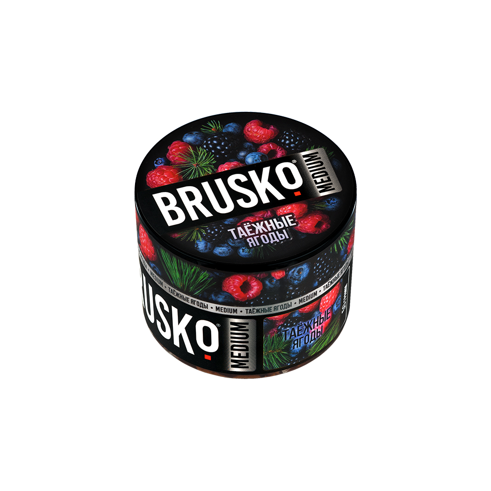 Бестабачная безникотиновая смесь для кальяна BRUSKO, 50 г, Таёжные ягоды