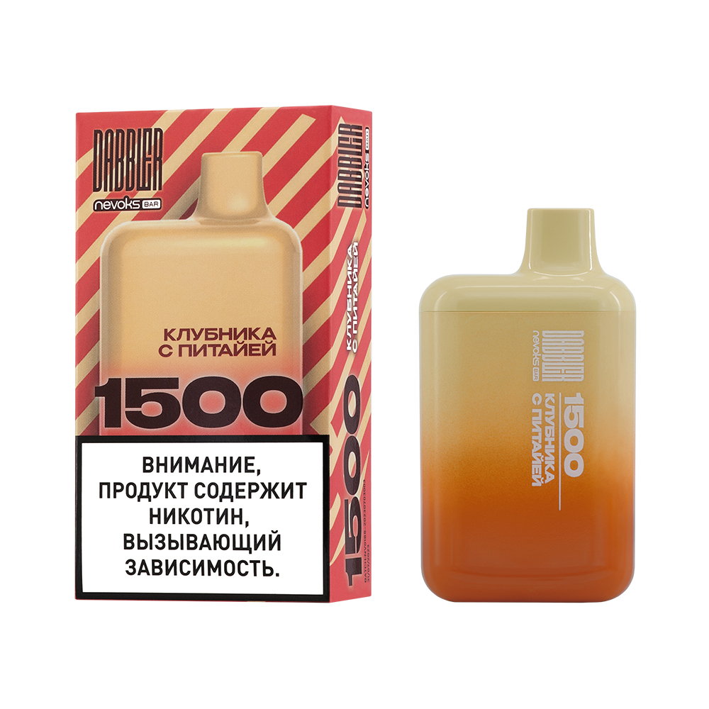 Одноразовая ЭС DABBLER 1500 с ароматом клубники с питайей, 20 мг/см3, 3 мл (М)