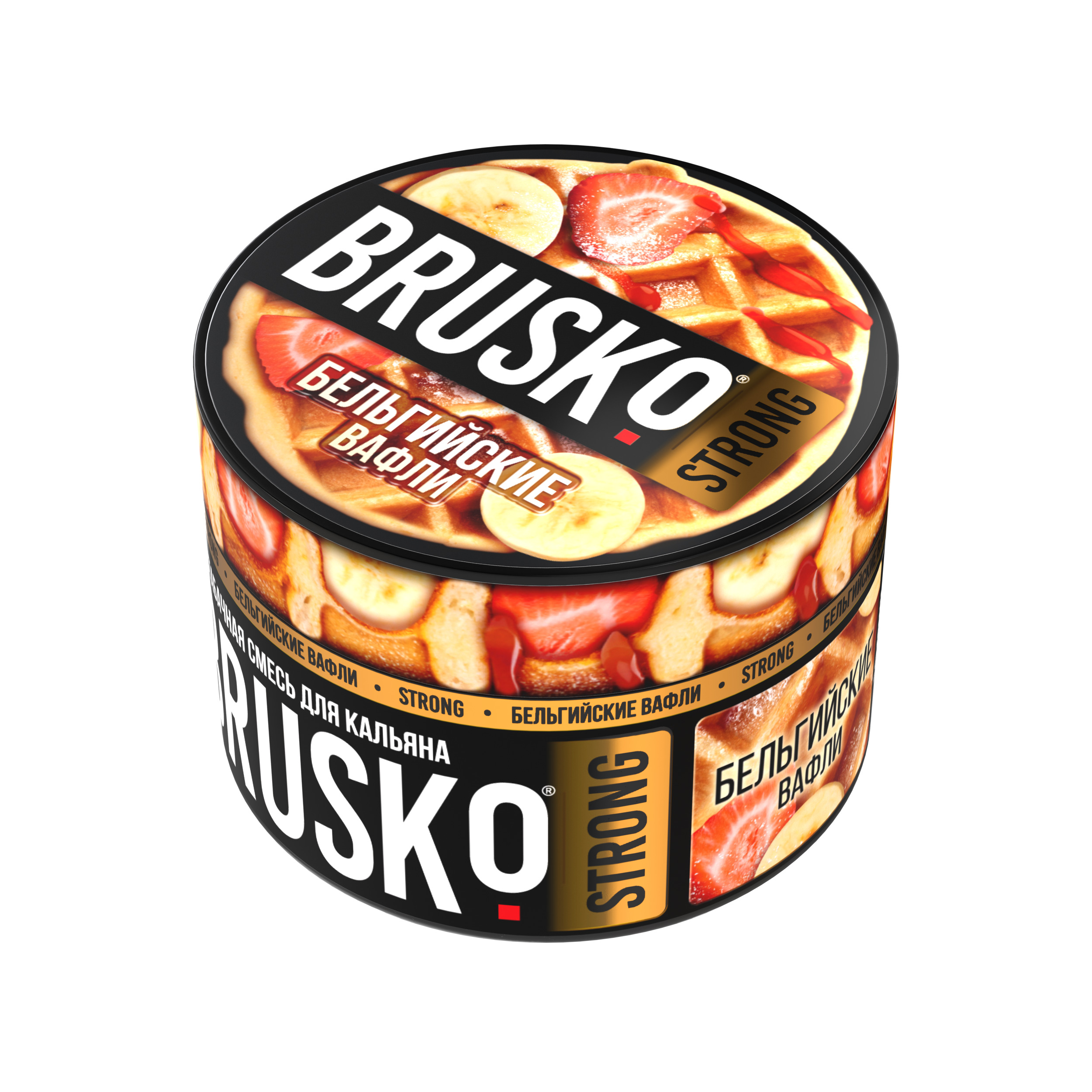 Бестабачная смесь для кальяна BRUSKO, 50 г, Бельгийские вафли, Strong (М)