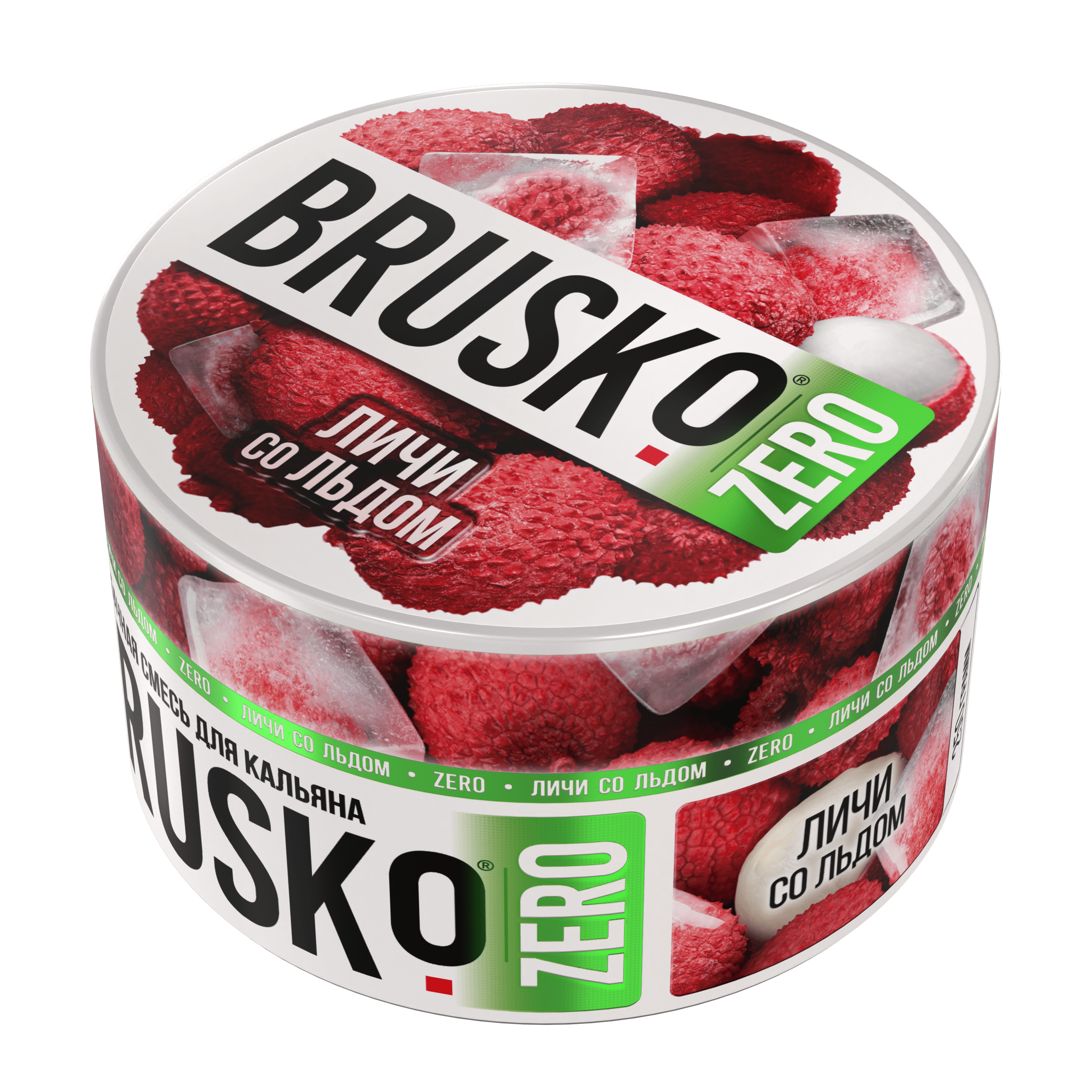 Бестабачная смесь для кальяна BRUSKO, 250 г, Личи со льдом, Zero (М)
