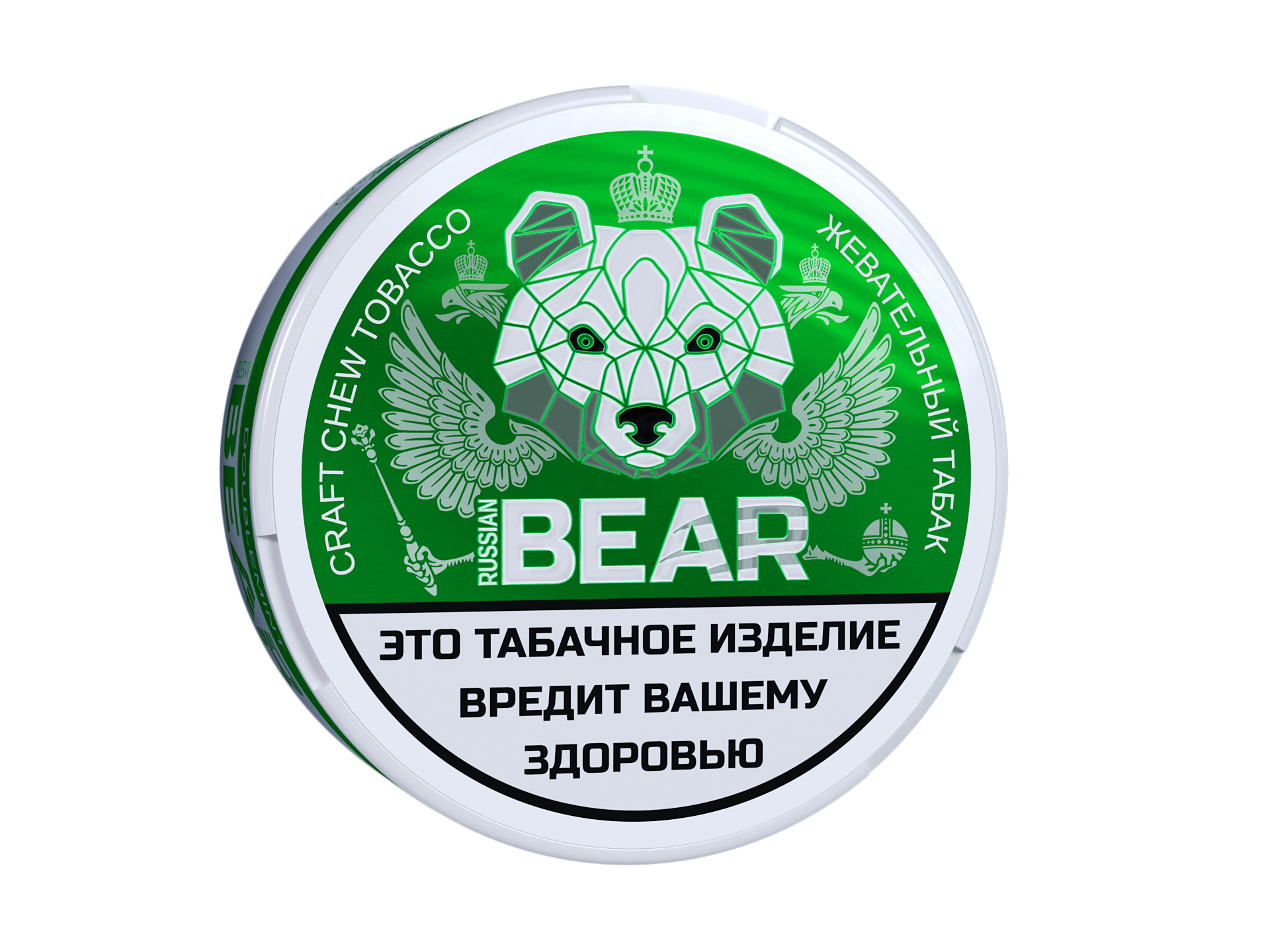 Жевательный табак Russian Bear со вкусом Doublemint