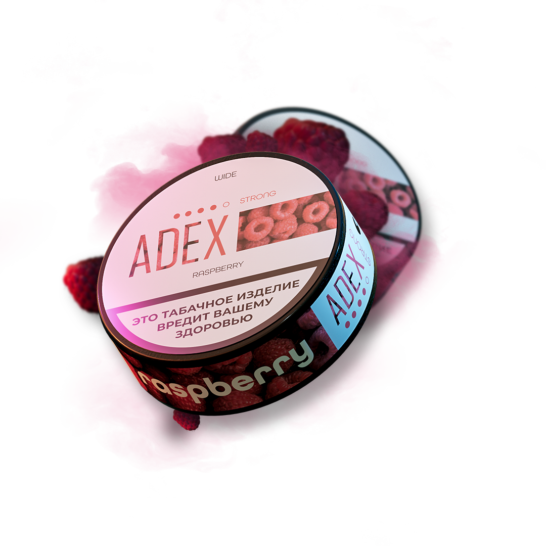 ЖЕВАТЕЛЬНЫЙ ТАБАК ADEX RASPBERRY STRONG