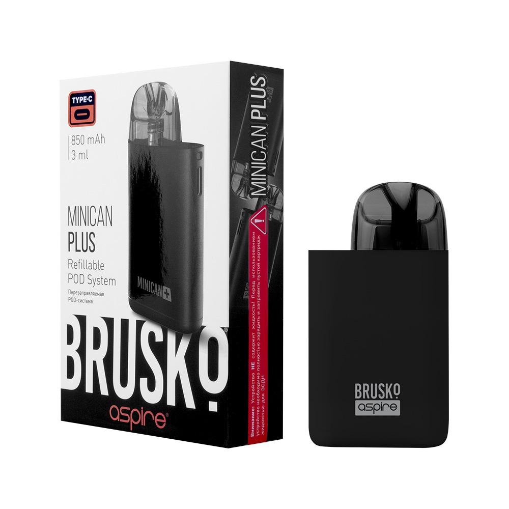 Многоразовая электронная система,  Модель BRUSKO MINICAN PLUS (черный)